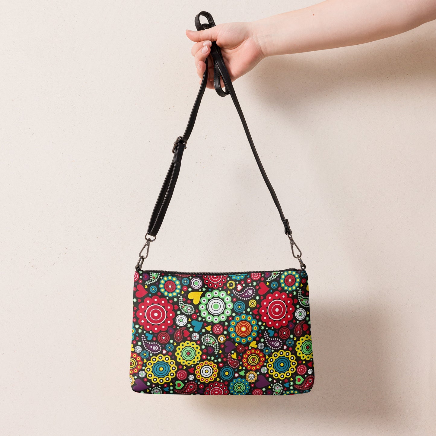 Multicolour Bloom Ankara Crossbody Bag