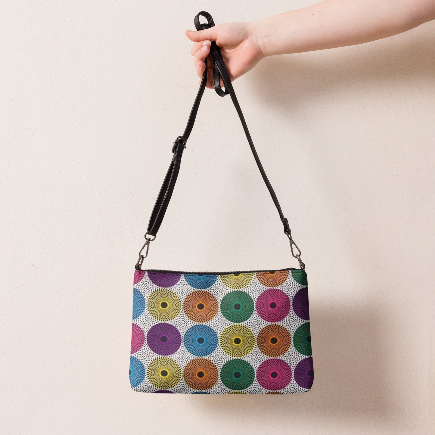 Multicolour Mandela Ankara Crossbody Bag