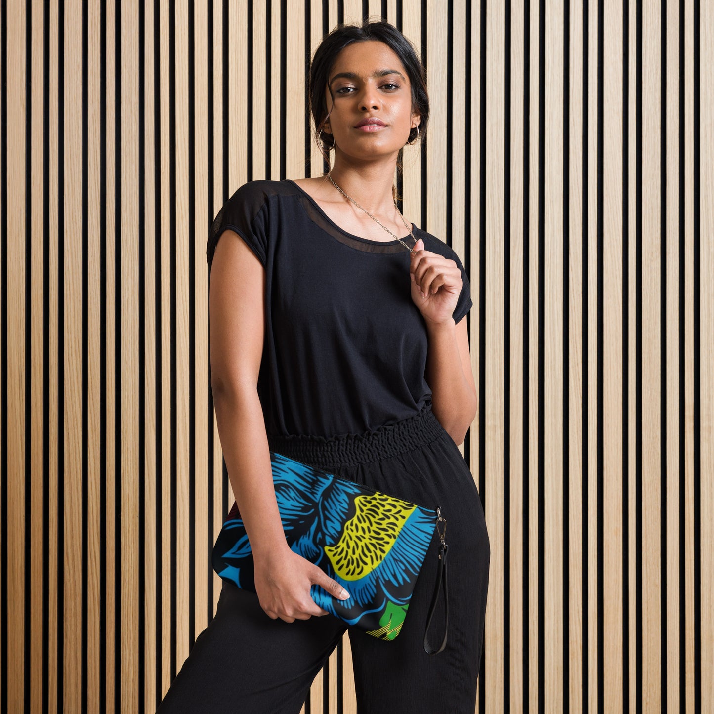 Bright Floral Ankara Crossbody Bag