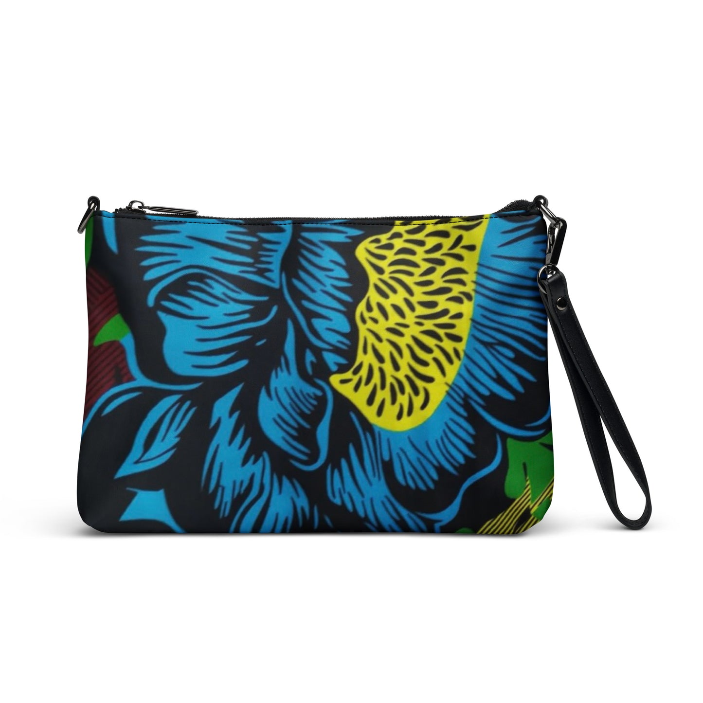 Bright Floral Ankara Crossbody Bag