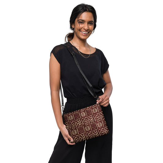 Brown Bogolanfini Crossbody Bag