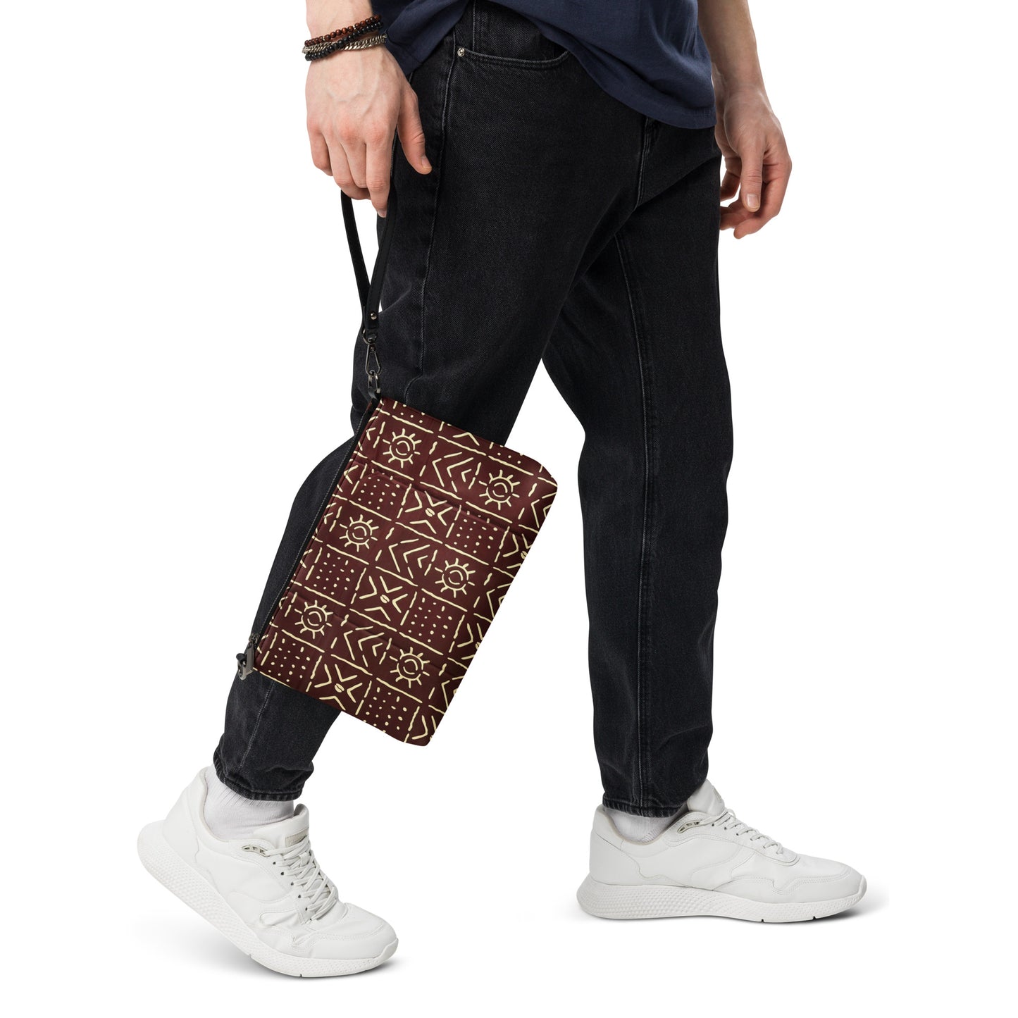 Brown Bogolanfini Crossbody Bag