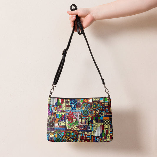 Colourful Art Ankara Crossbody Bag