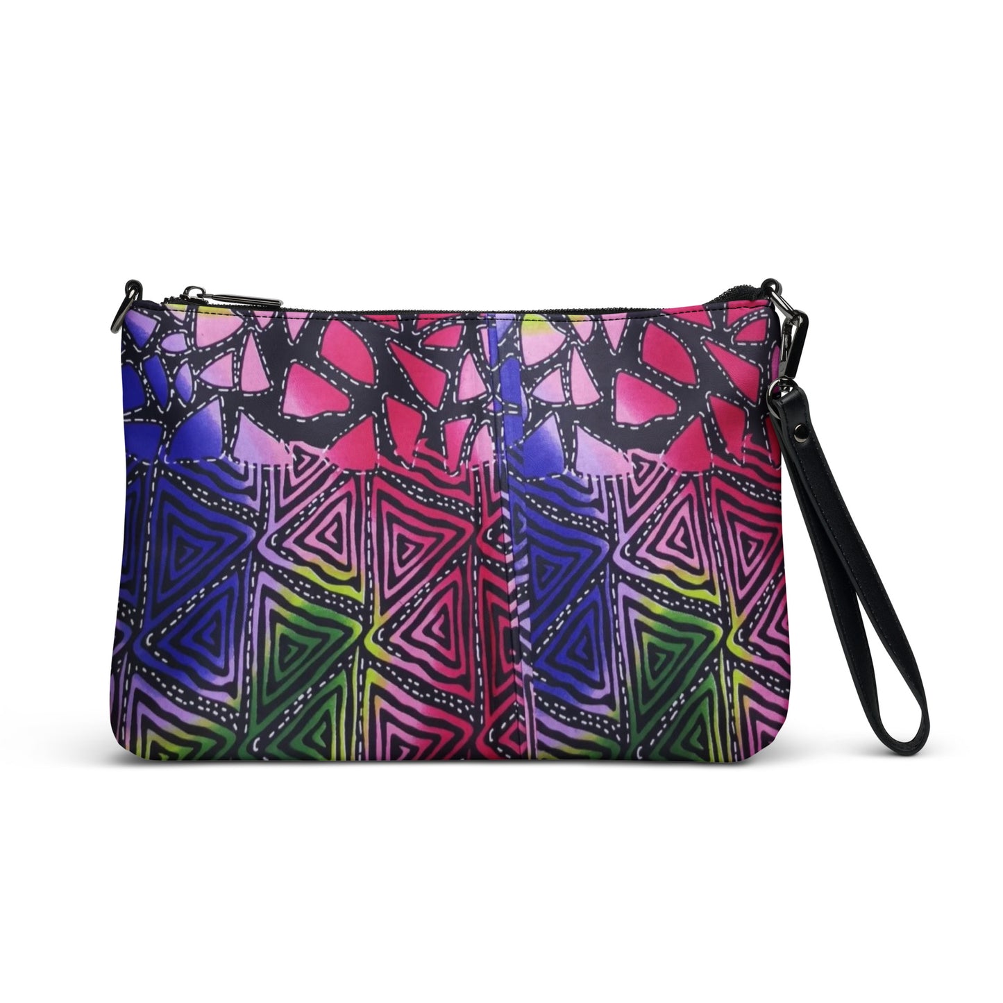 Colourful Shapes Ankara Crossbody Bag