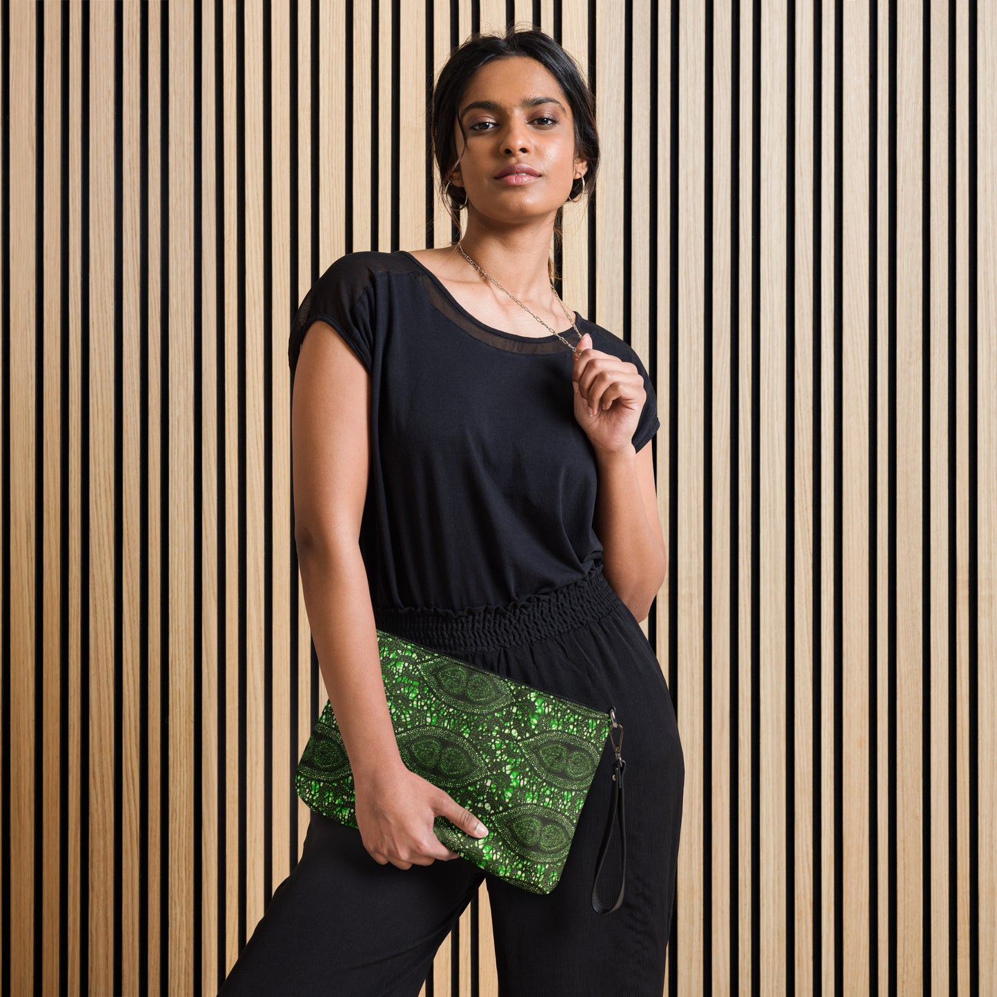 Green Peas Ankara Crossbody Bag