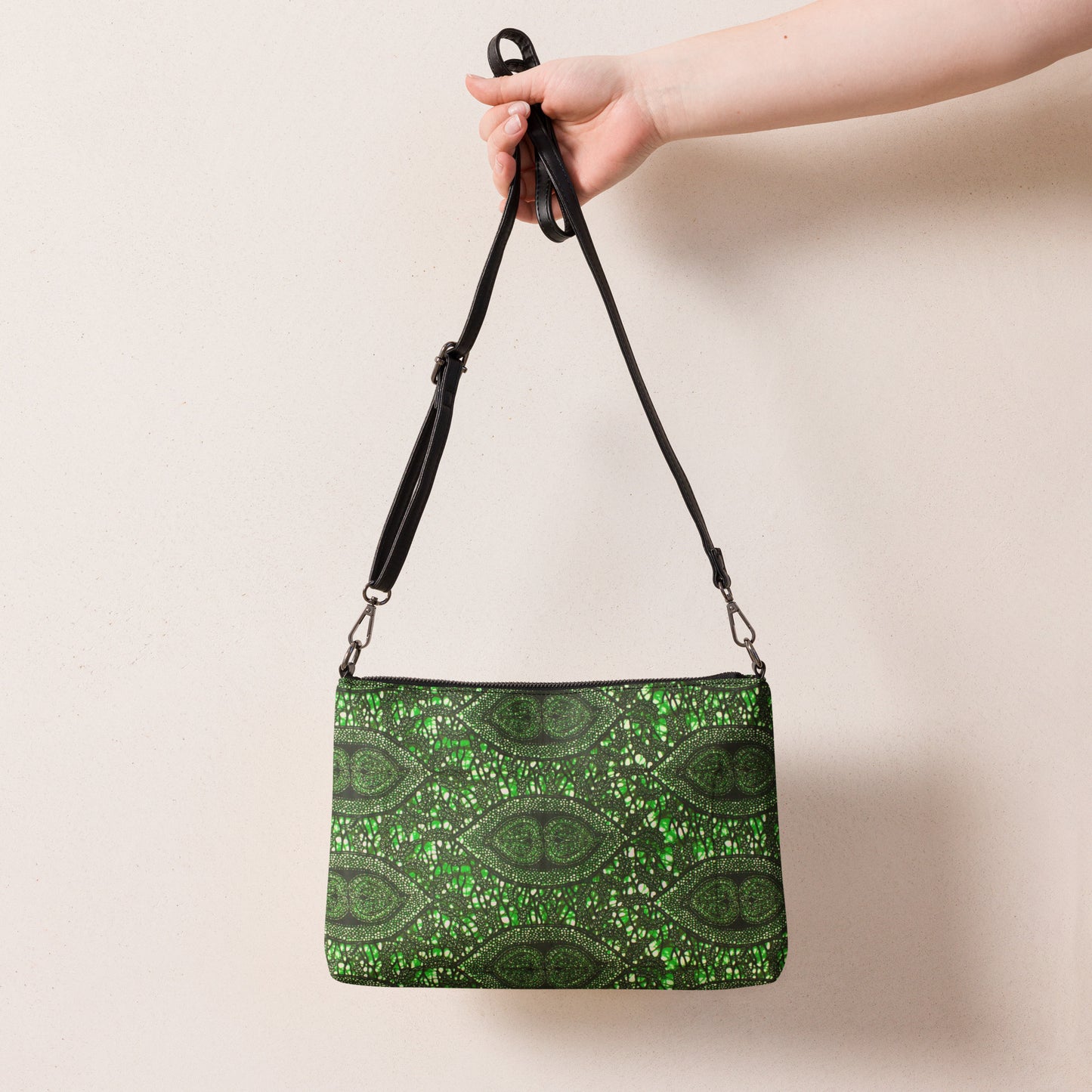 Green Peas Ankara Crossbody Bag