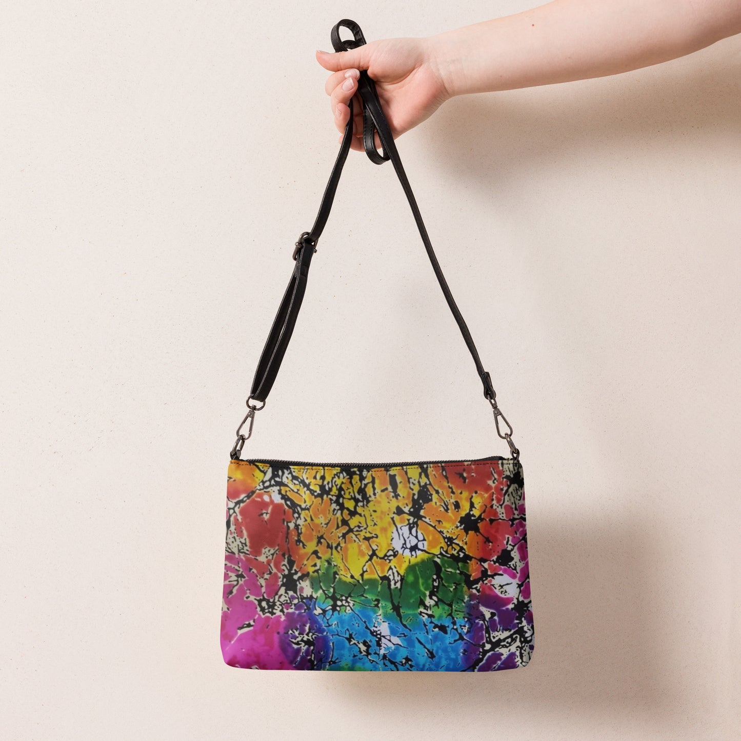 Multicolour Adire Inspired Ankara Crossbody Bag