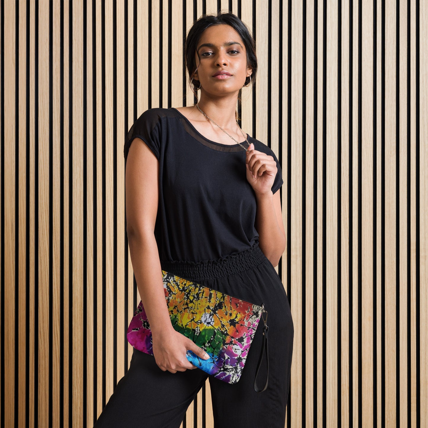 Multicolour Adire Inspired Ankara Crossbody Bag