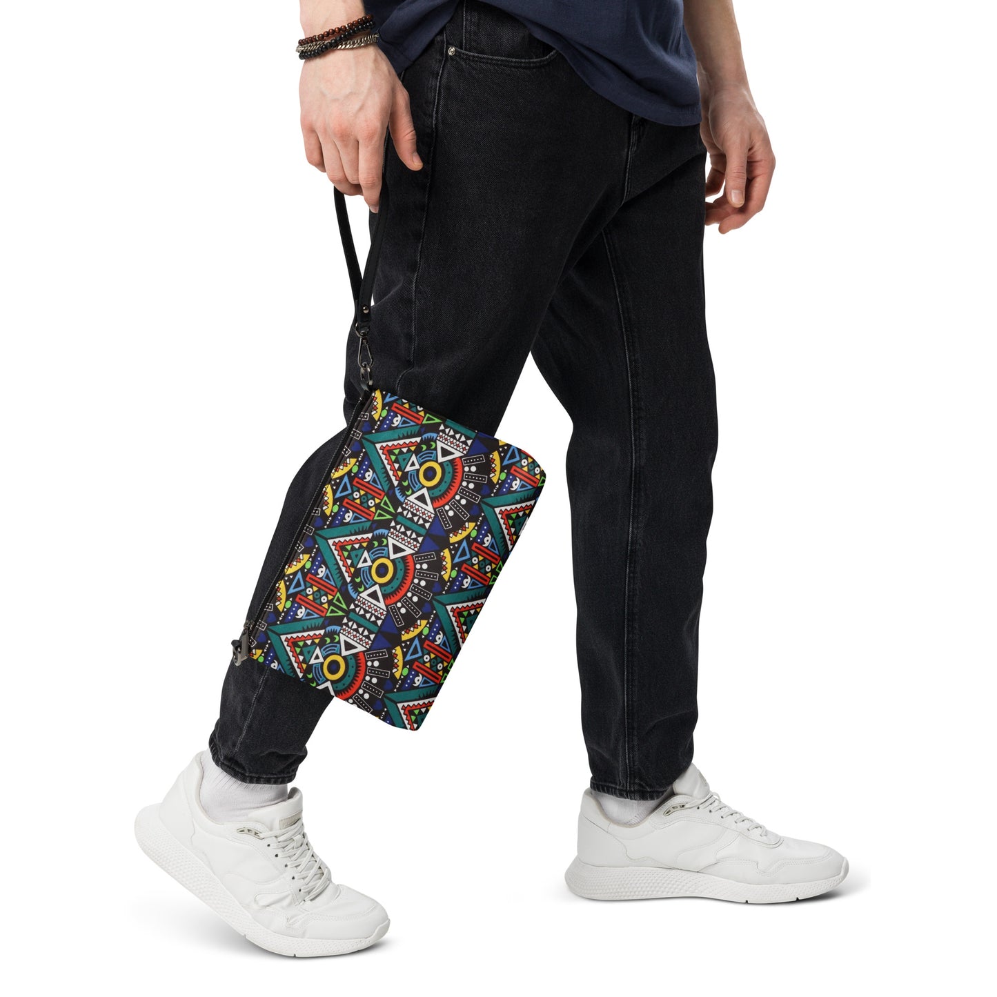 Multicolour Bogolan Ankara Crossbody Bag