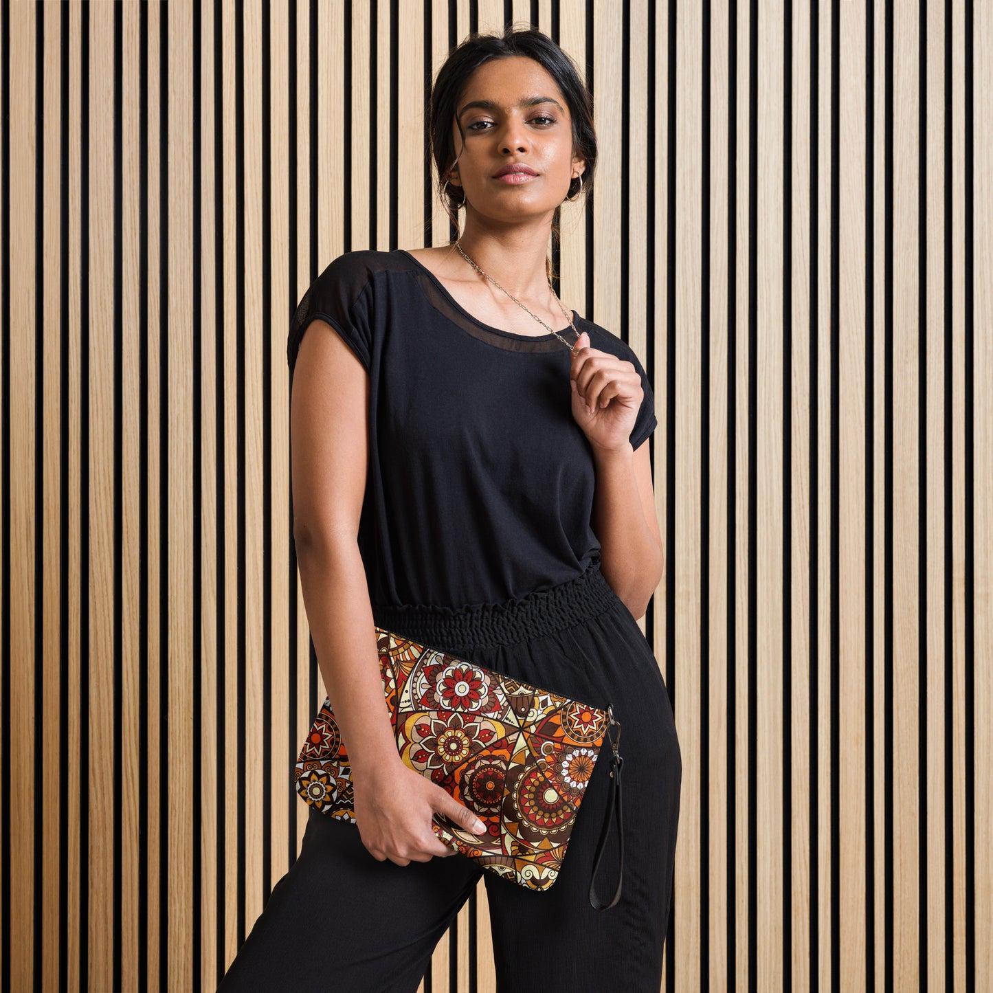 Multicolour Brown Ankara Crossbody Bag