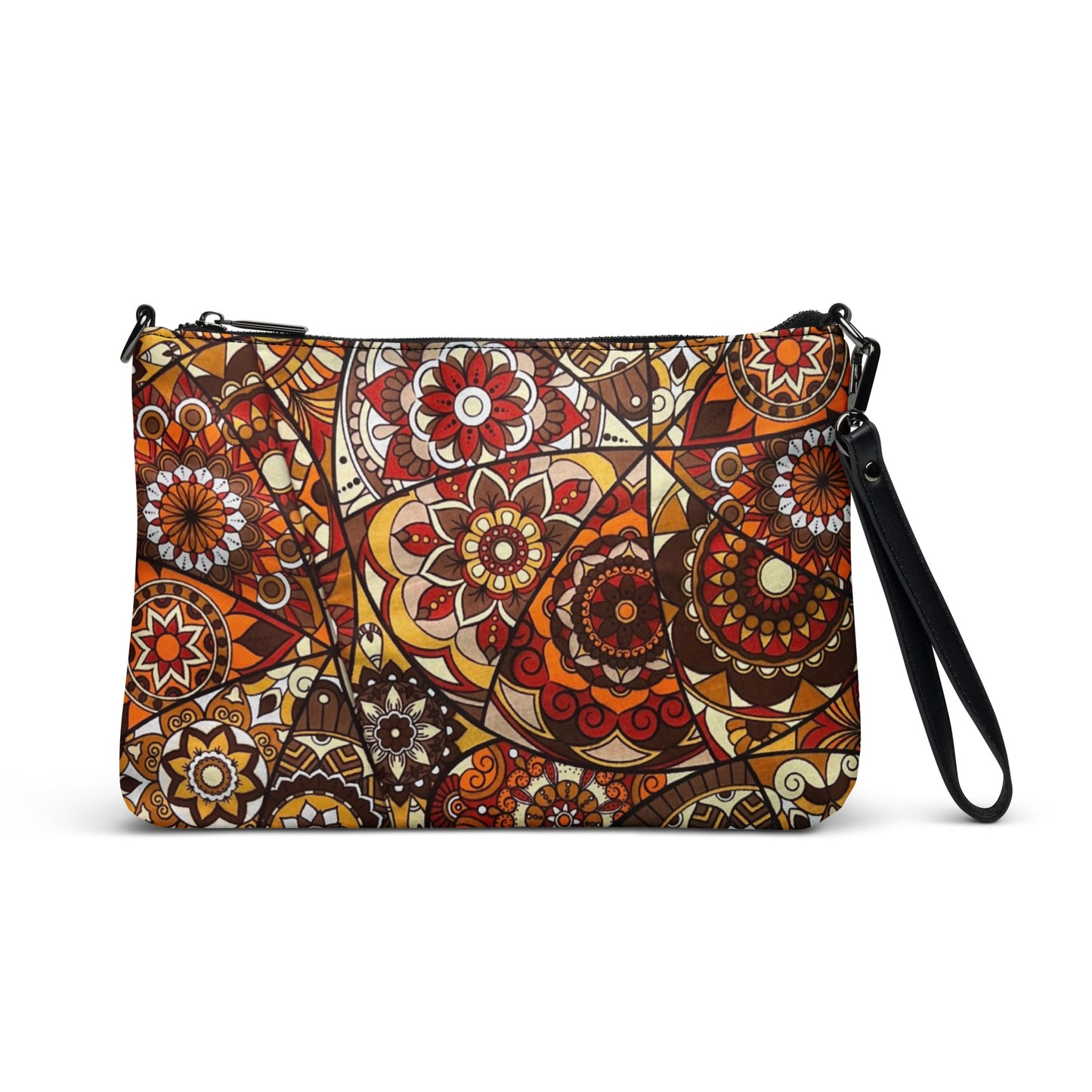 Multicolour Brown Ankara Crossbody Bag