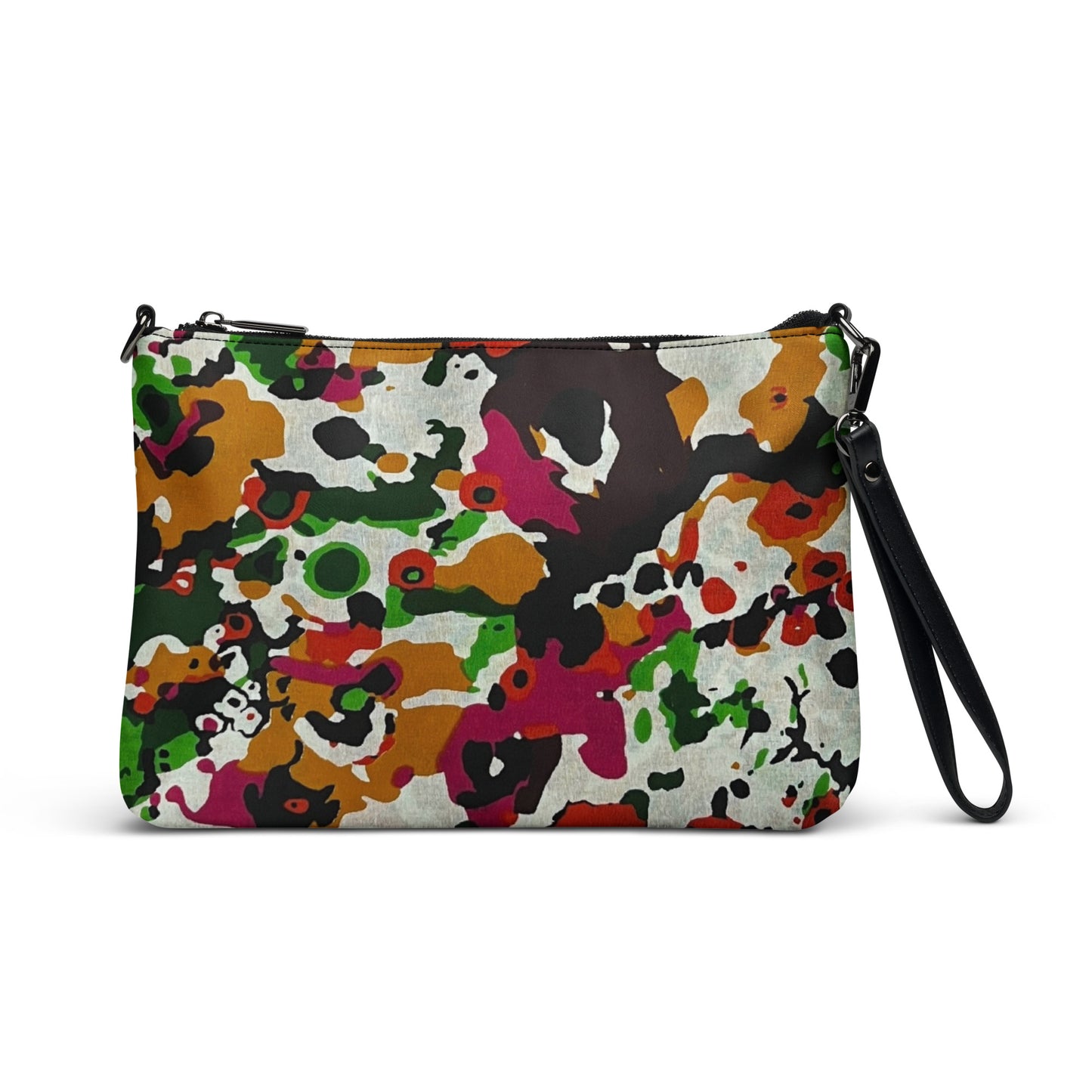 Multicolour Paint Ankara Crossbody Bag