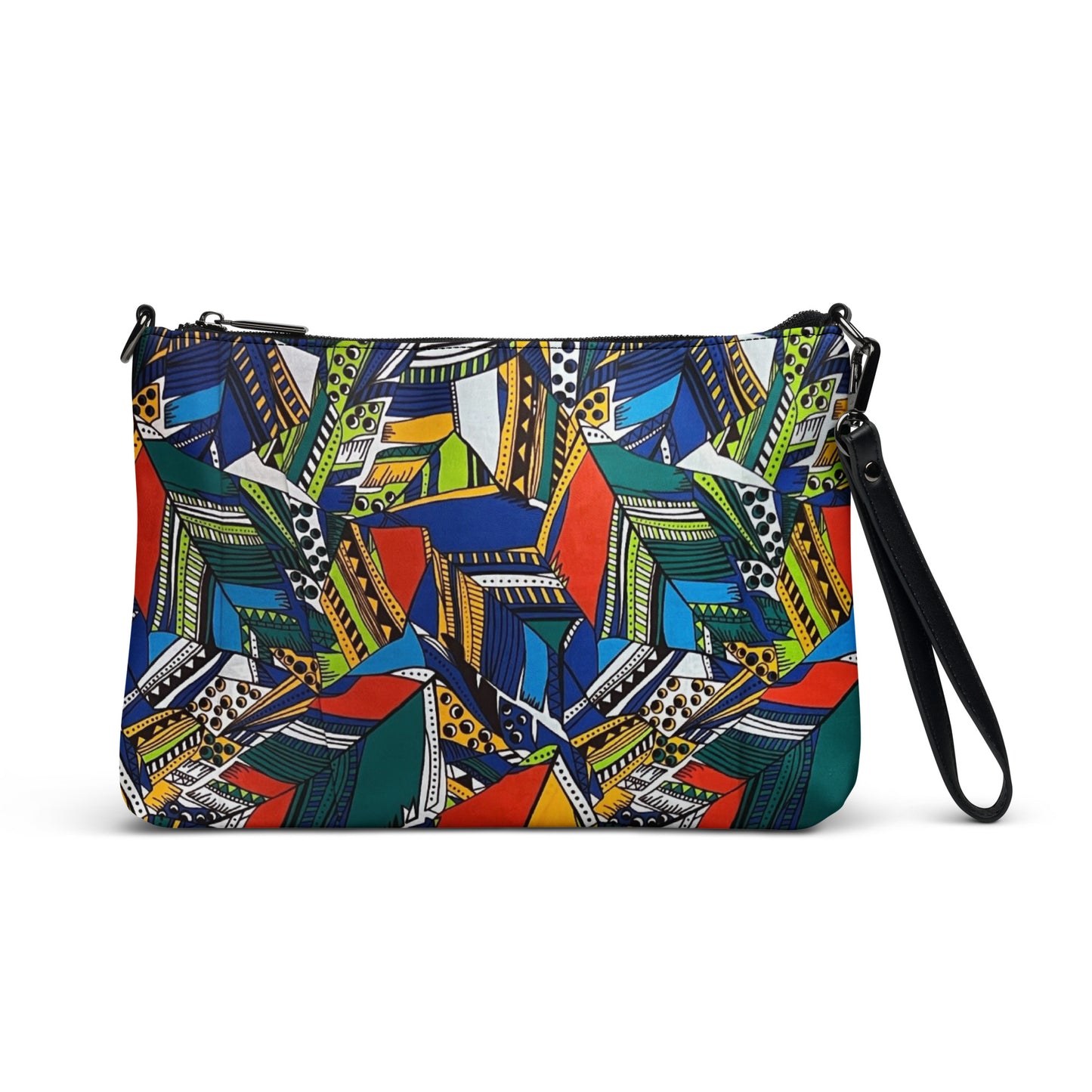 Multicolour Shapes Ankara Crossbody Bag