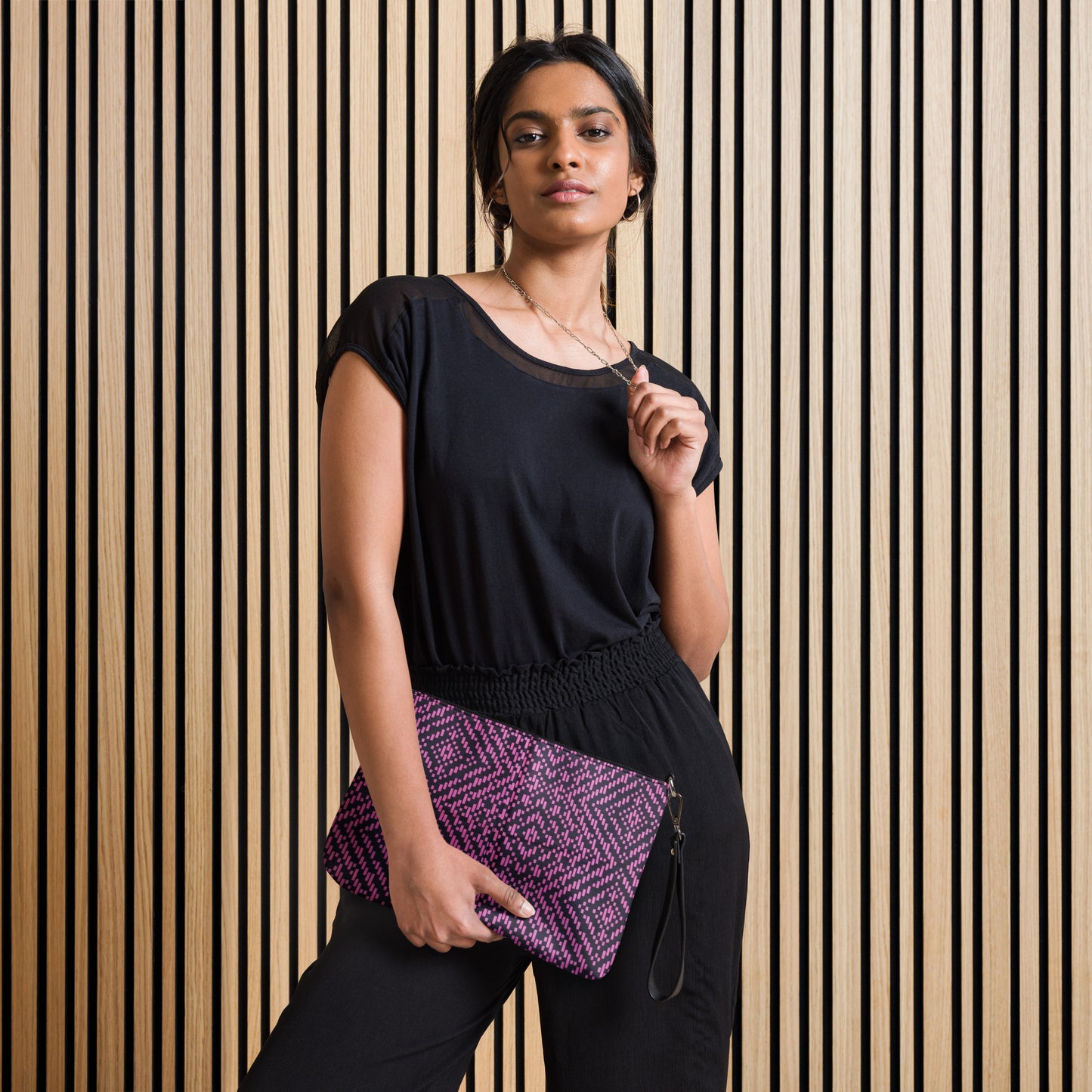 Pink Aztec Ankara Crossbody Bag