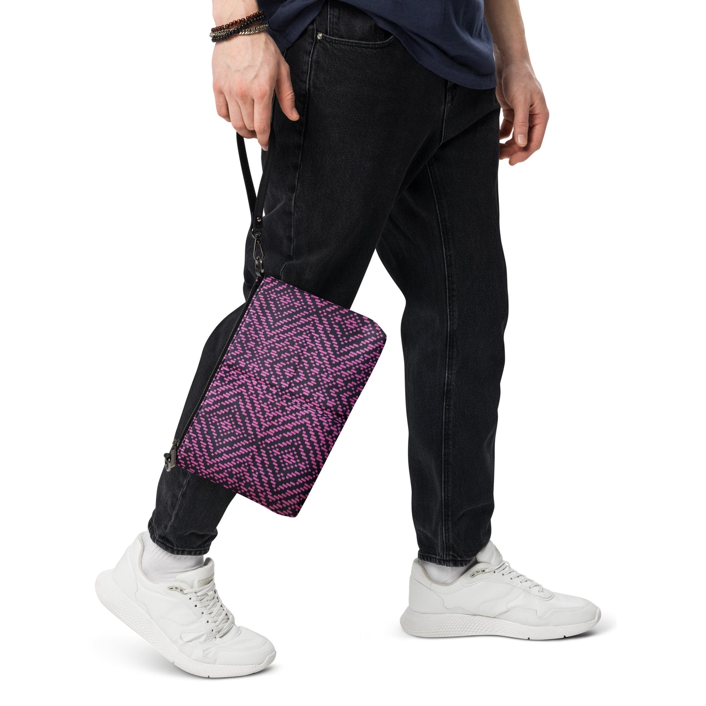 Pink Aztec Ankara Crossbody Bag