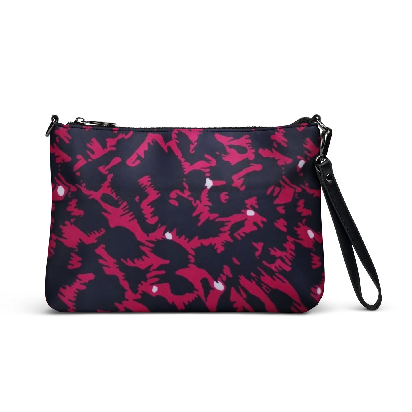 Pink Leopard Ankara Crossbody Bag