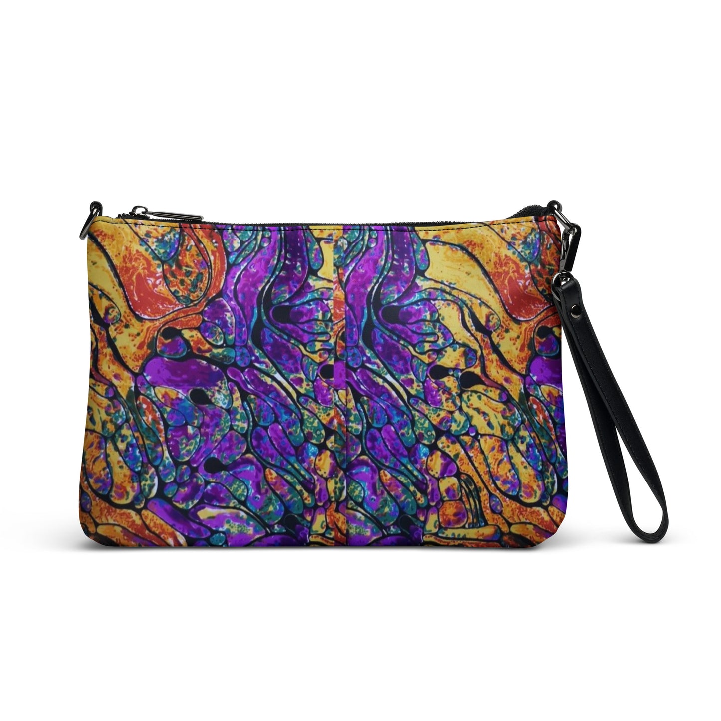 Purple Abstract Ankara Crossbody Bag