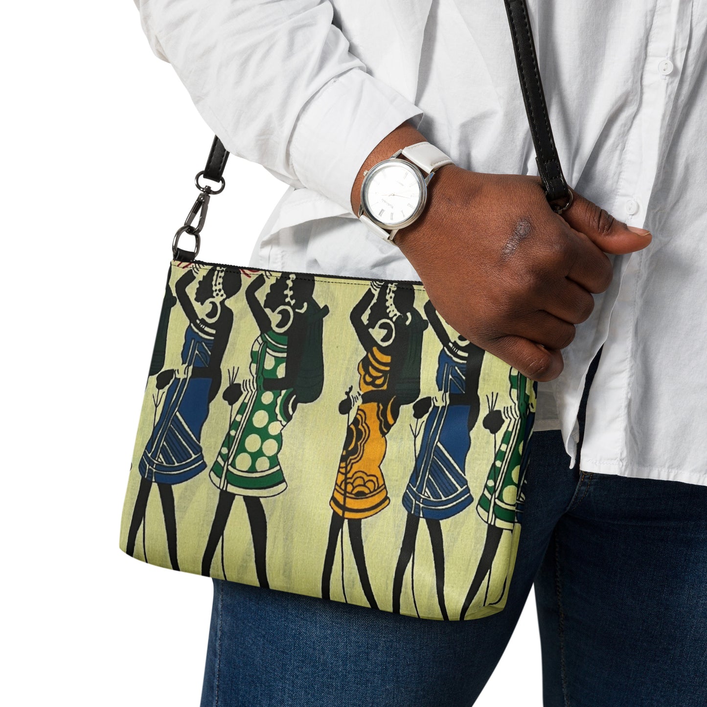 Women Art Ankara Crossbody Bag