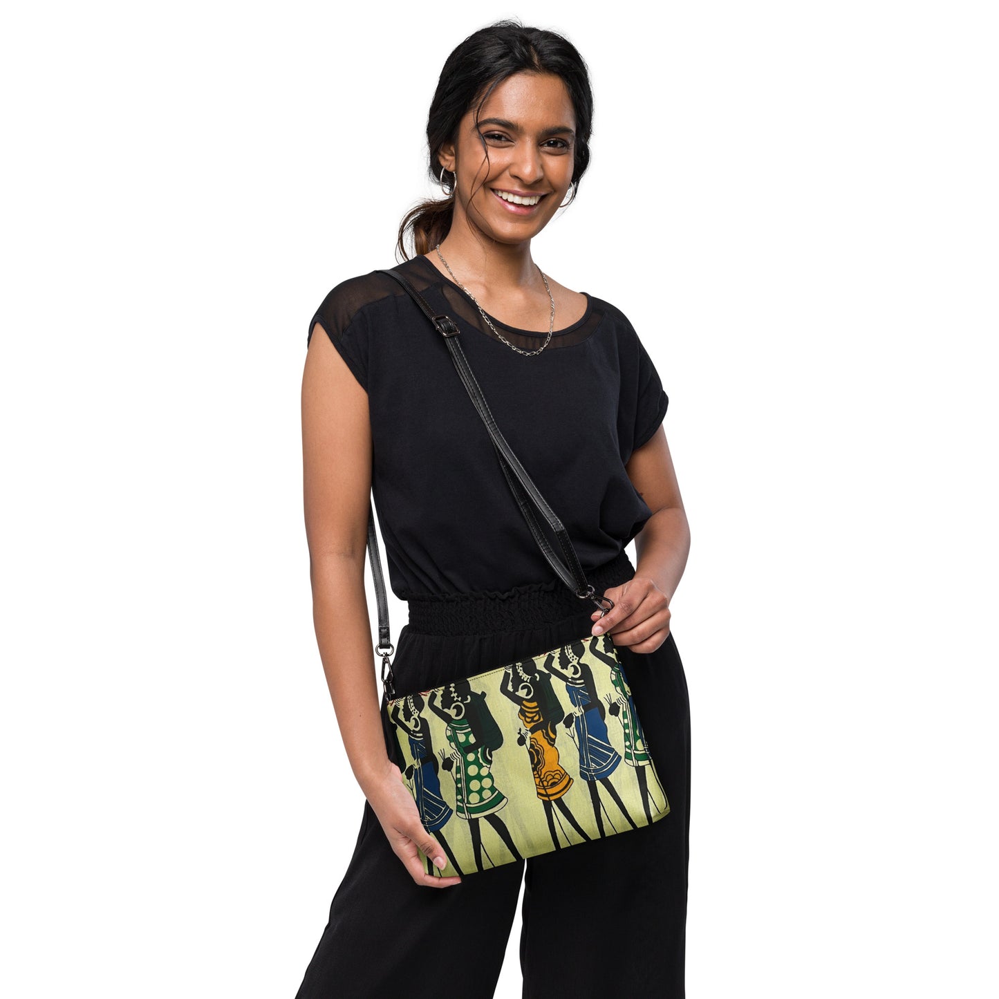 Women Art Ankara Crossbody Bag