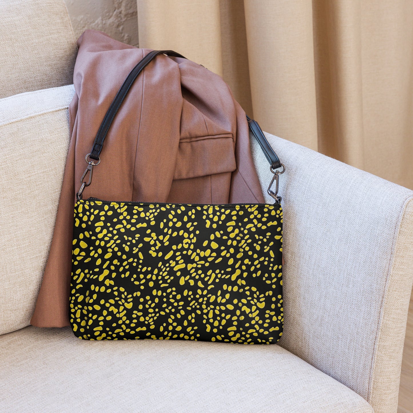 Yellow Dots Crossbody Bag