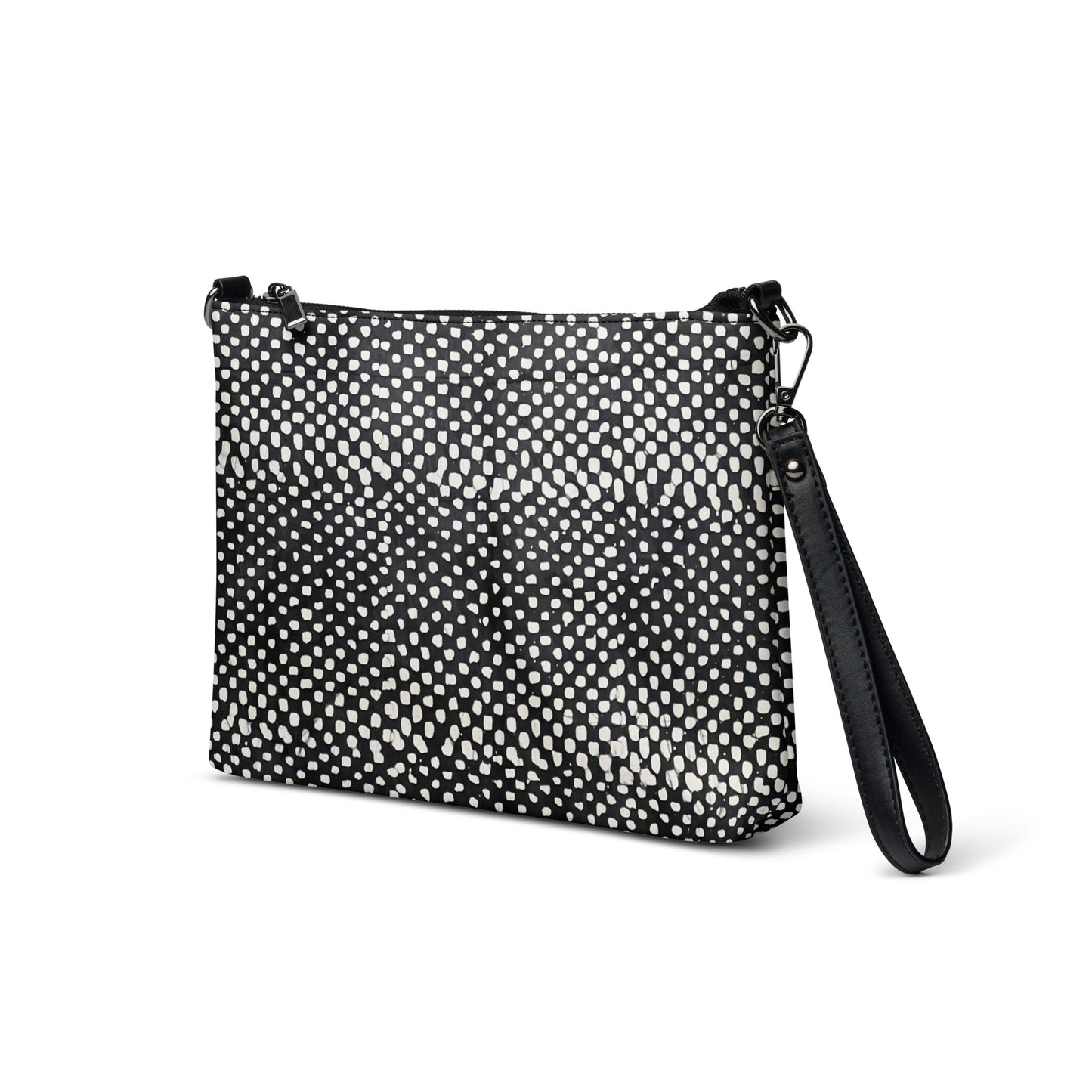 Black White African Pattern Crossbody Bag