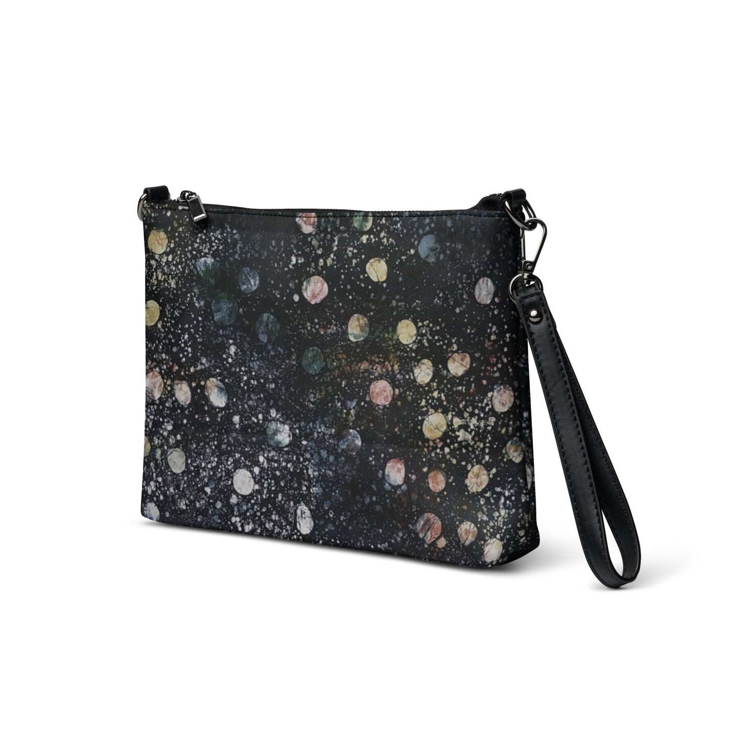 Black African Dots Adrire Crossbody Bag