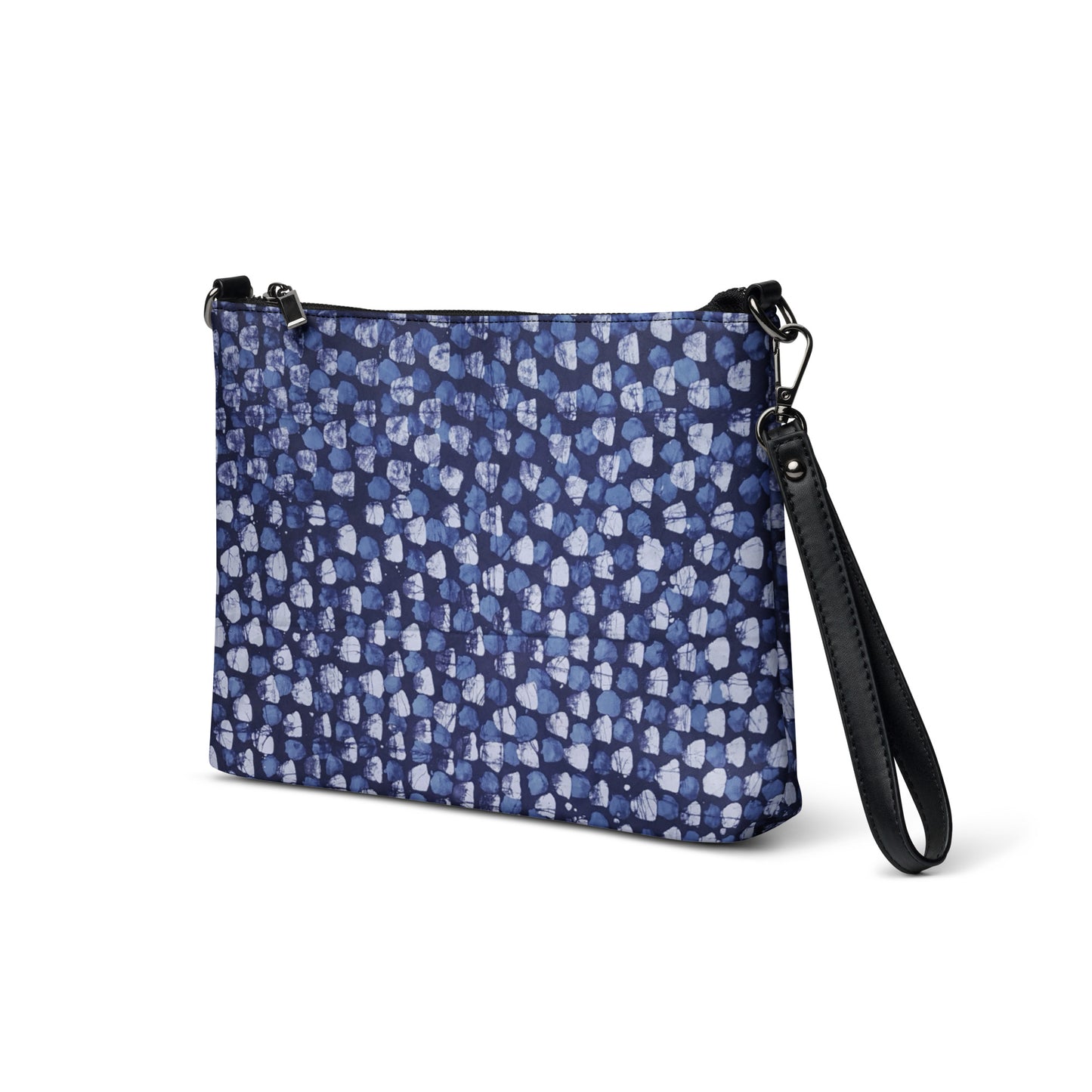 Blue Dotted Adire Crossbody Bag