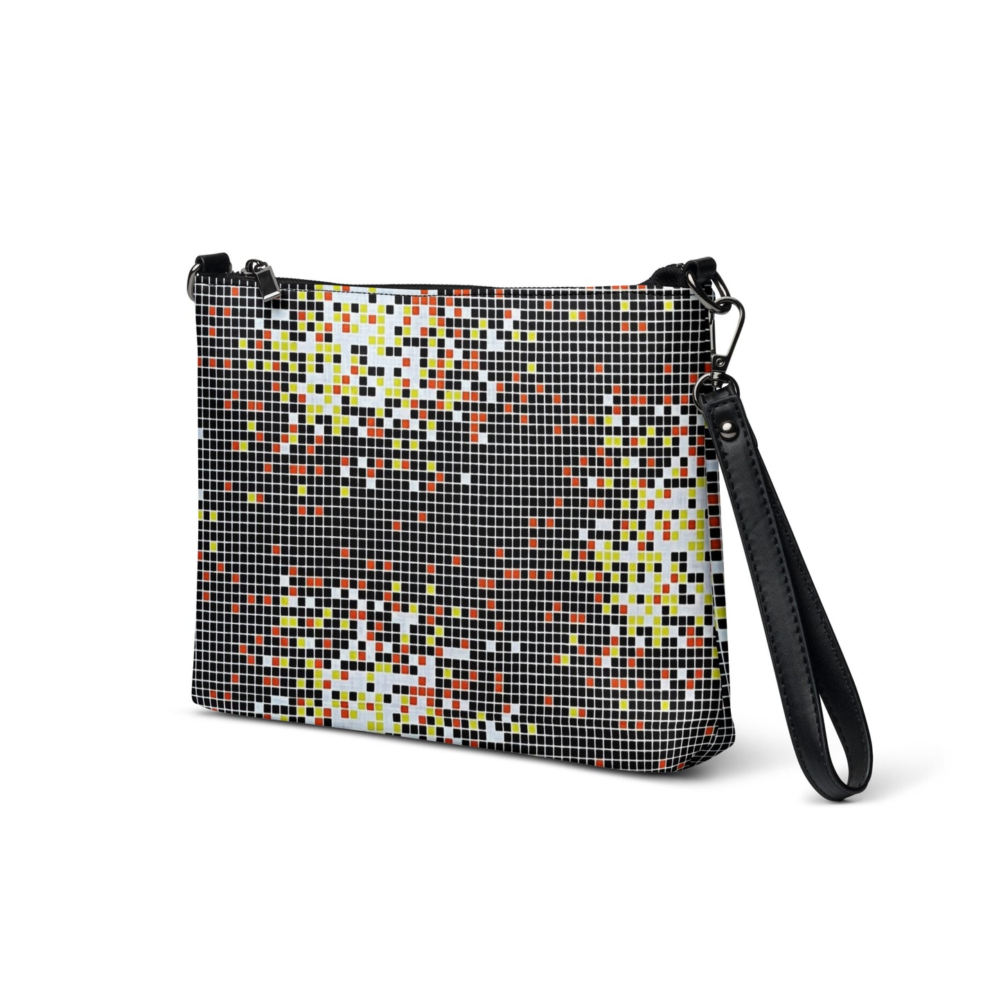 Graphic Square Ankara Crossbody Bag