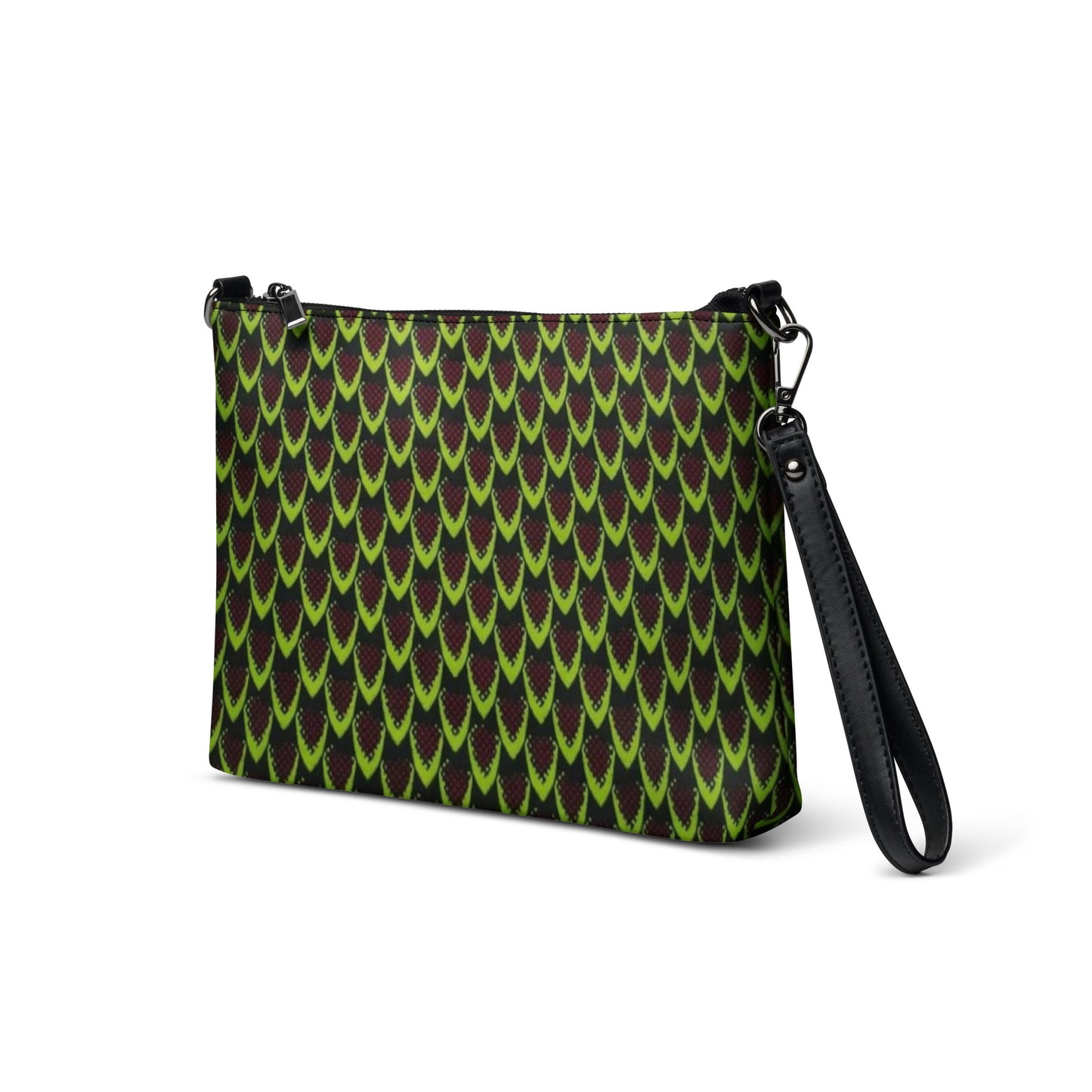 Green Flame Ankara Crossbody Bag