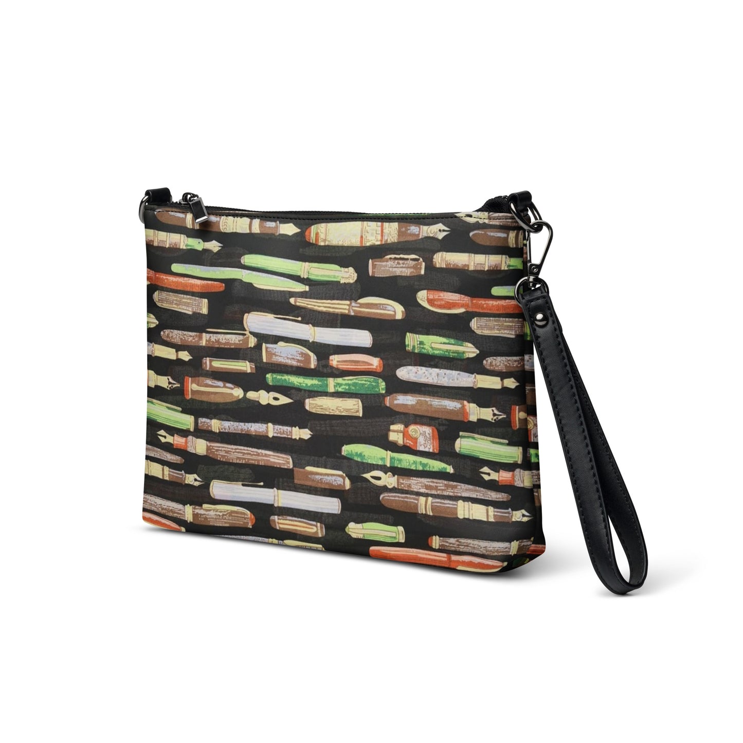 Green Pen Ankara Crossbody Bag