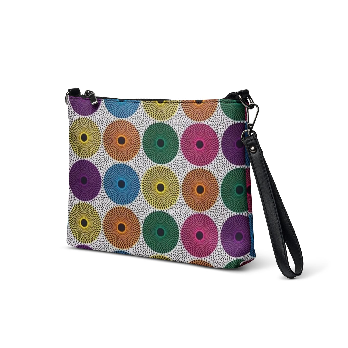 Multicolour Mandela Ankara Crossbody Bag