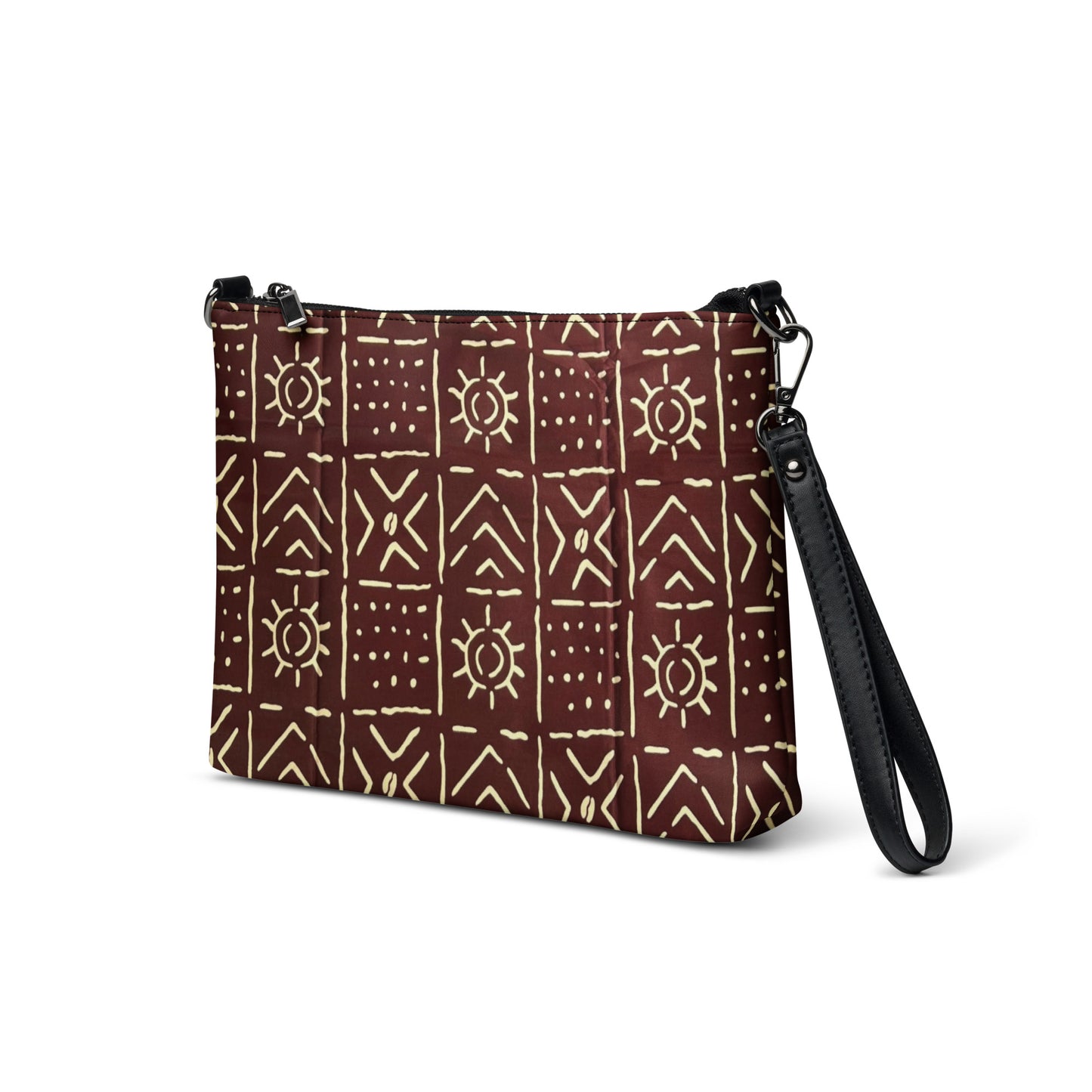 Brown Bogolanfini Crossbody Bag