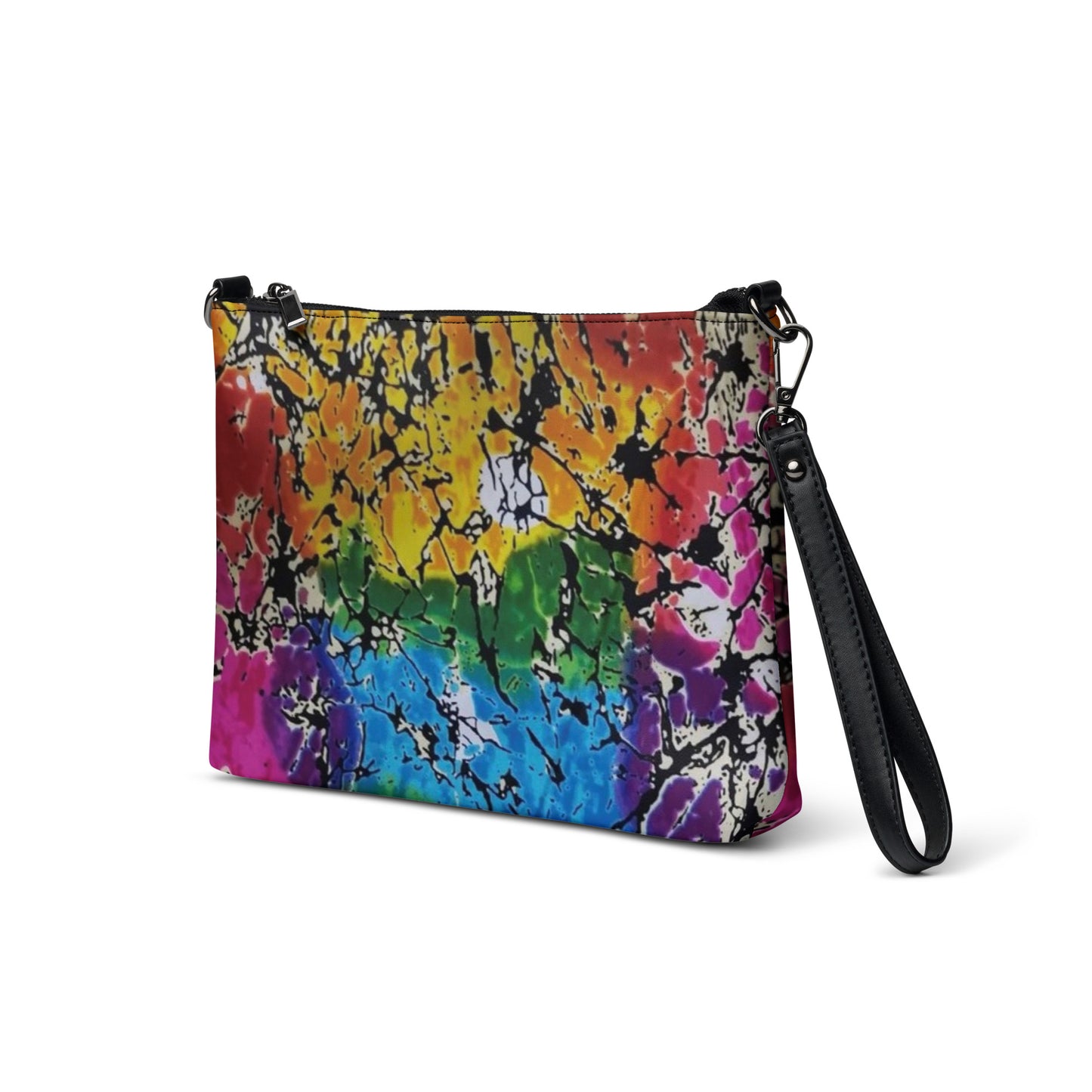 Multicolour Adire Inspired Ankara Crossbody Bag