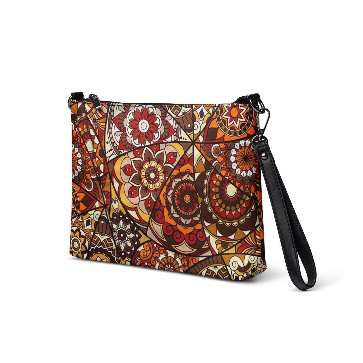 Multicolour Brown Ankara Crossbody Bag