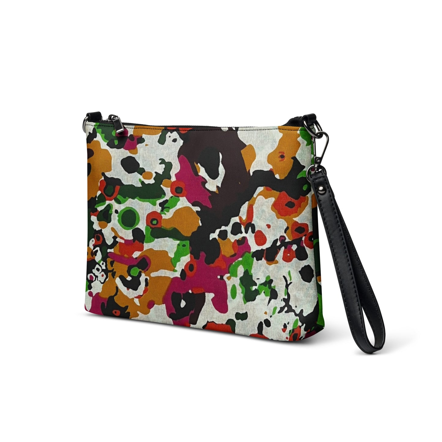 Multicolour Paint Ankara Crossbody Bag