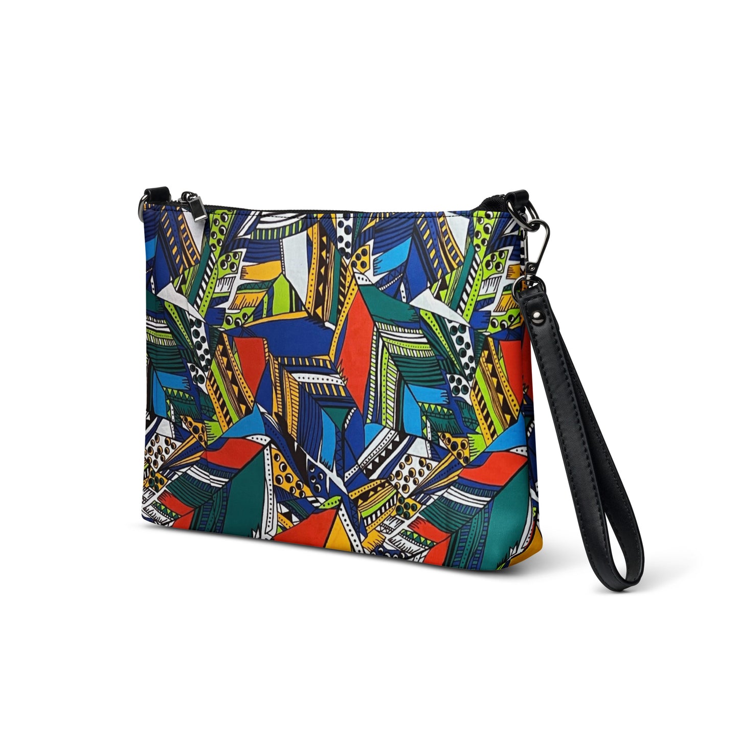 Multicolour Shapes Ankara Crossbody Bag