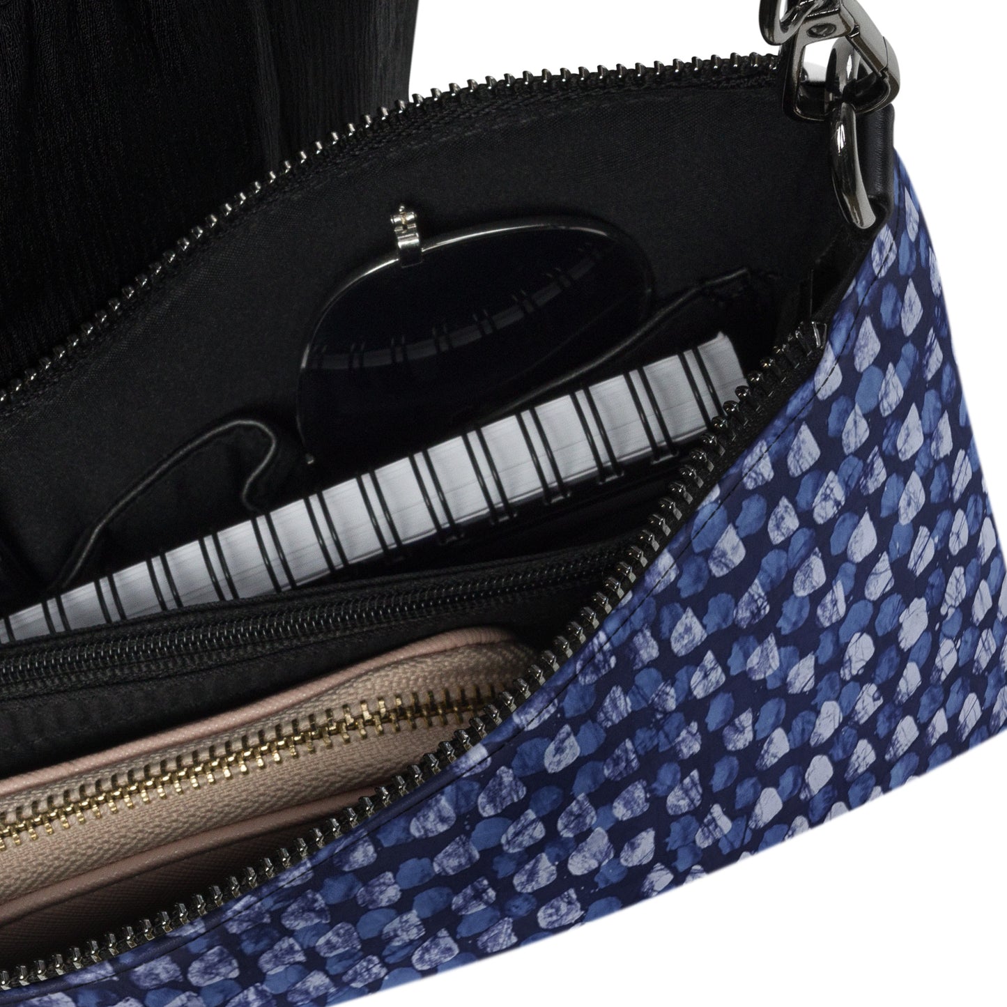 Blue Dotted Adire Crossbody Bag