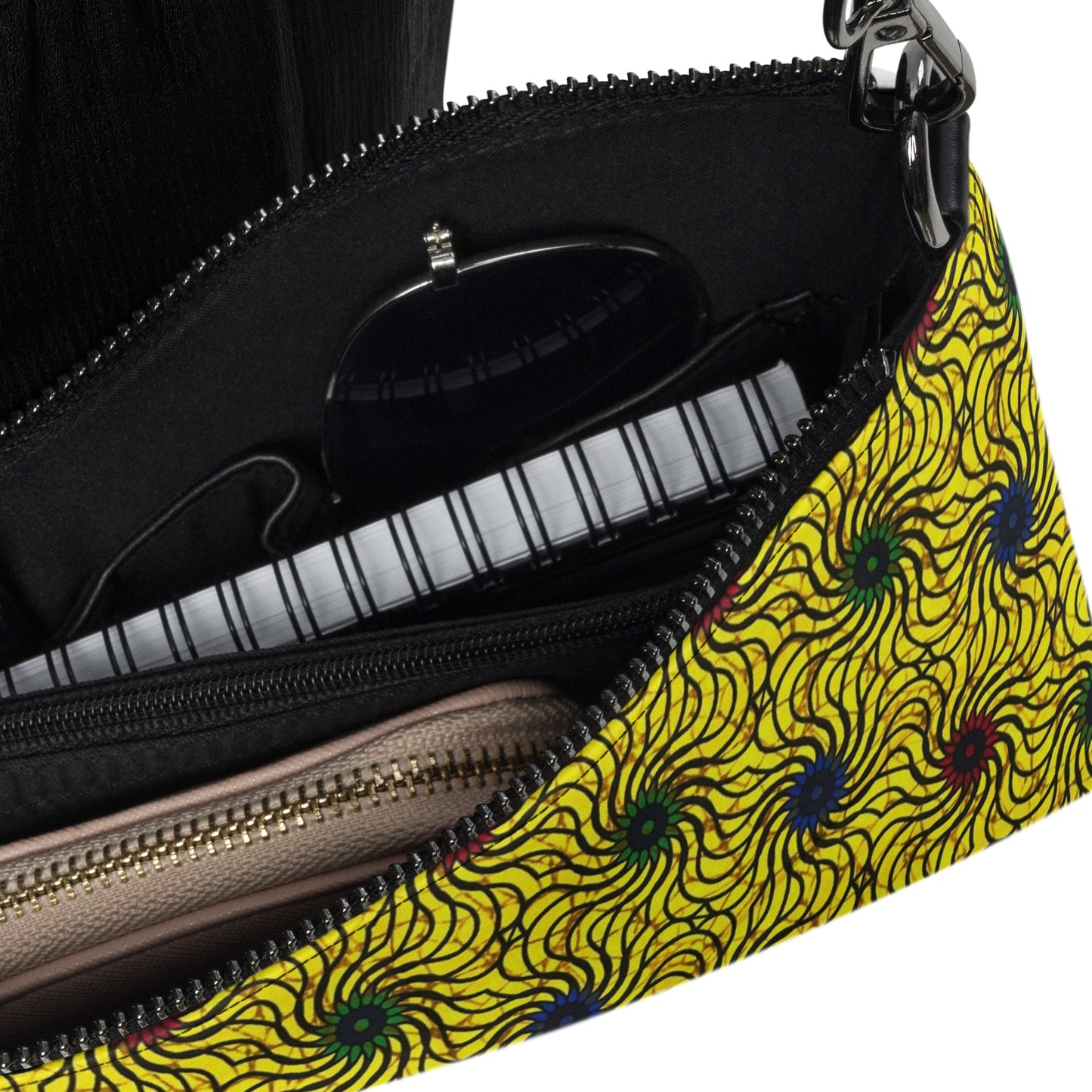 Multicolour Yellow Ankara Crossbody Bag