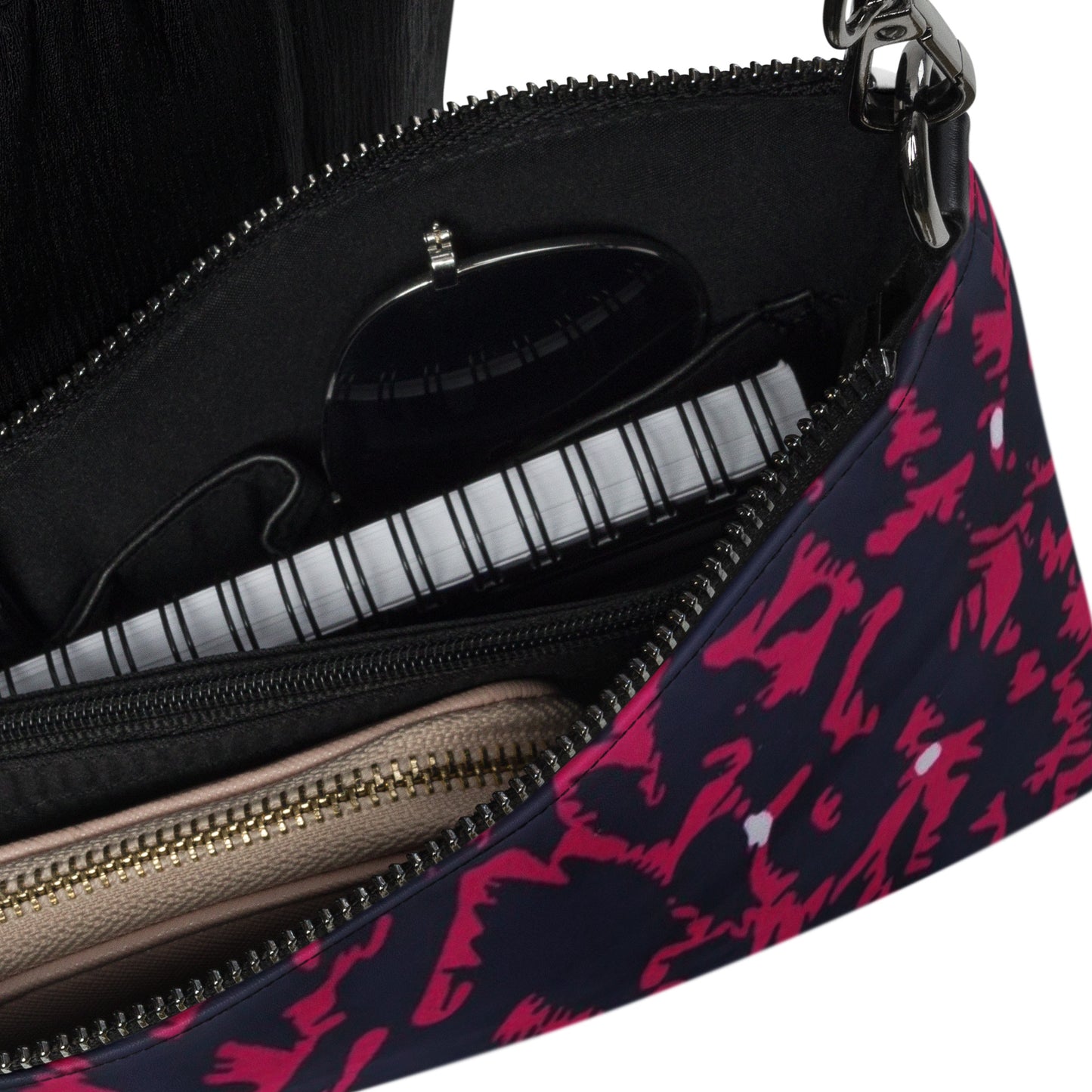 Pink Leopard Ankara Crossbody Bag