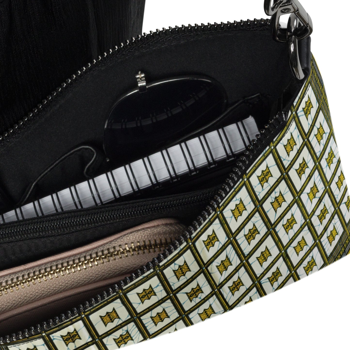 Yellow Ethnic Ankara Crossbody Bag