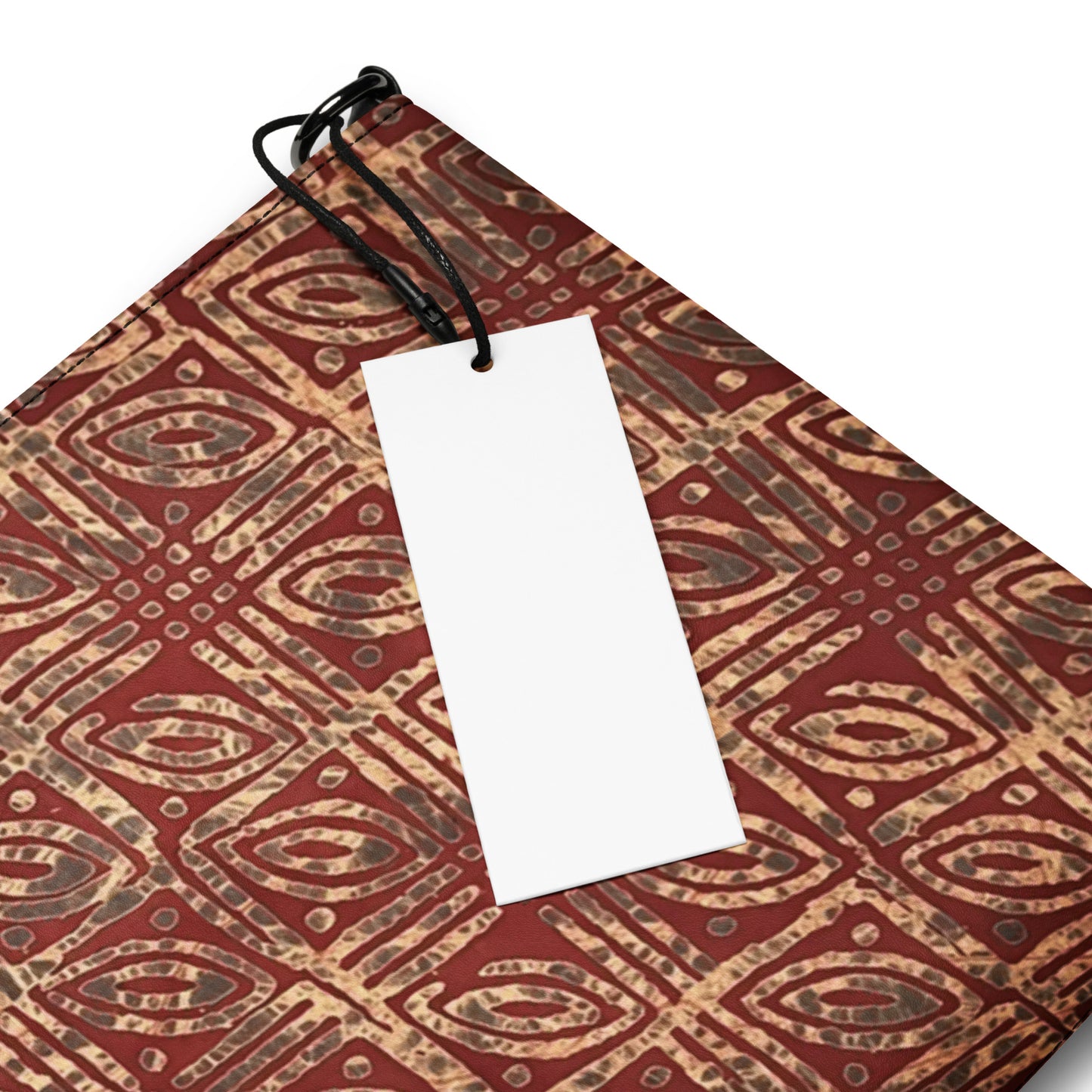 Copper And Gold Adire Crossbody Bag