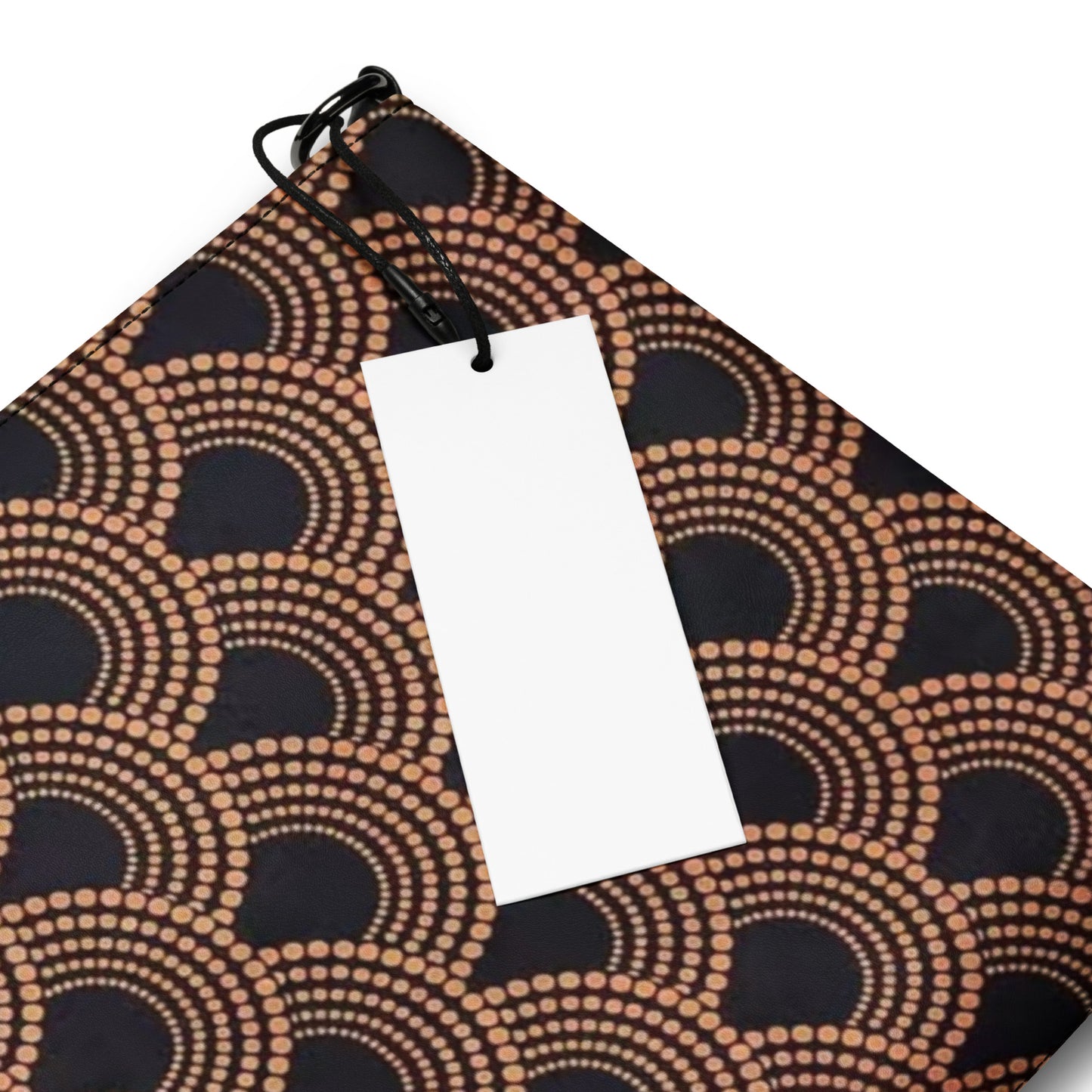 Brown Abstract Ankara Crossbody Bag