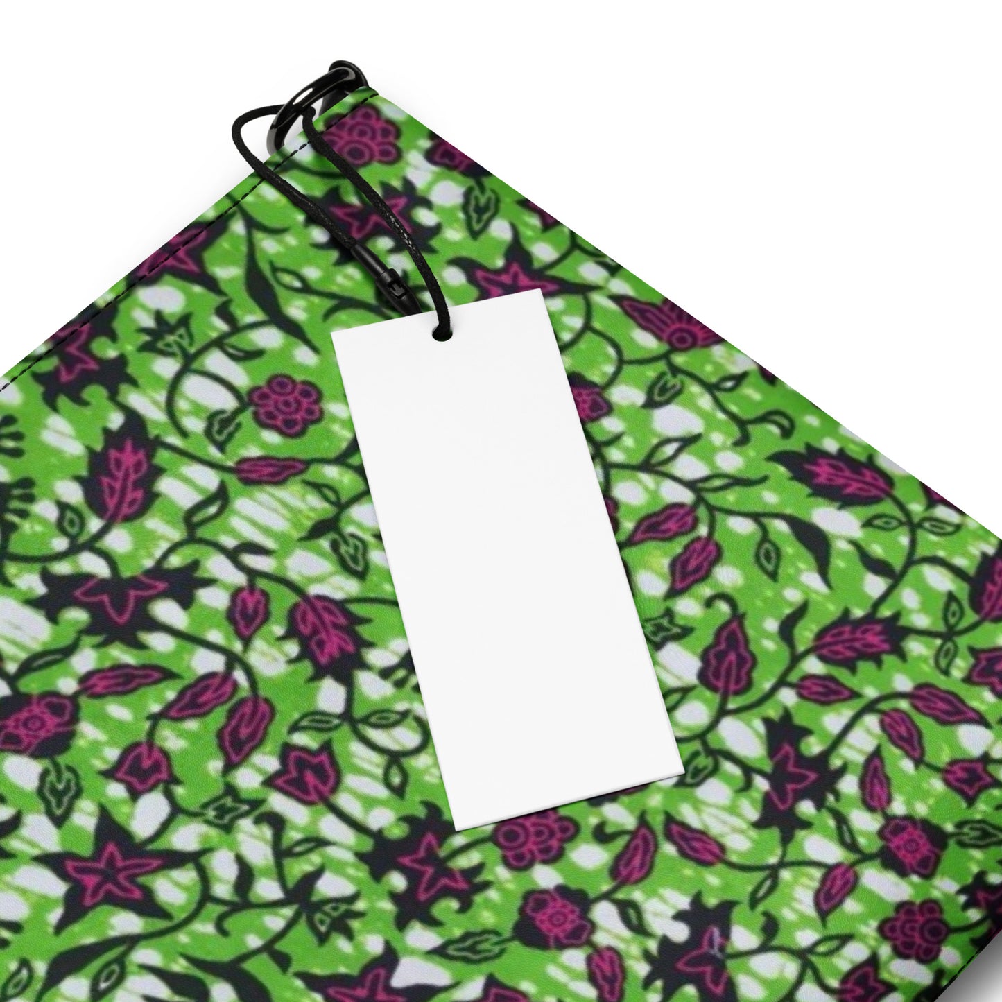 Green Burgundy Ankara Crossbody Bag