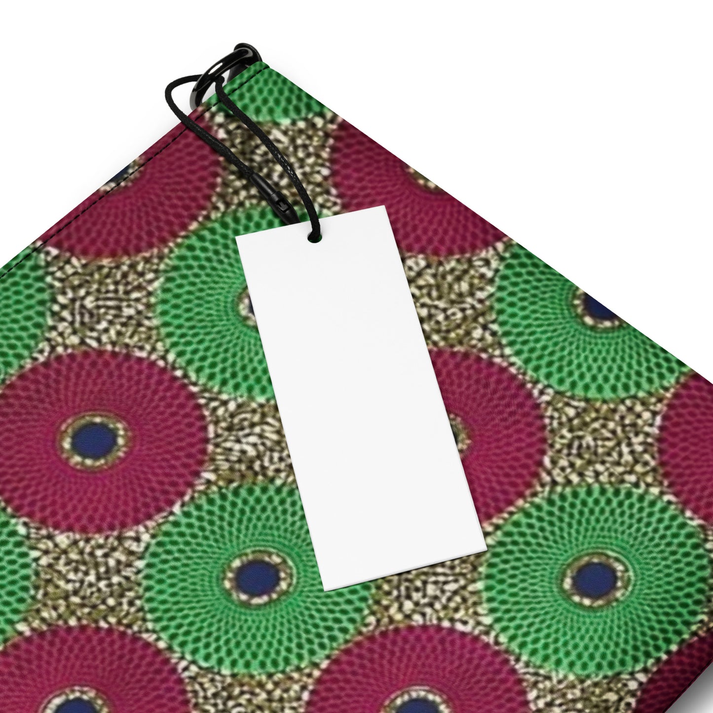 Green Red Mandela Ankara Crossbody Bag