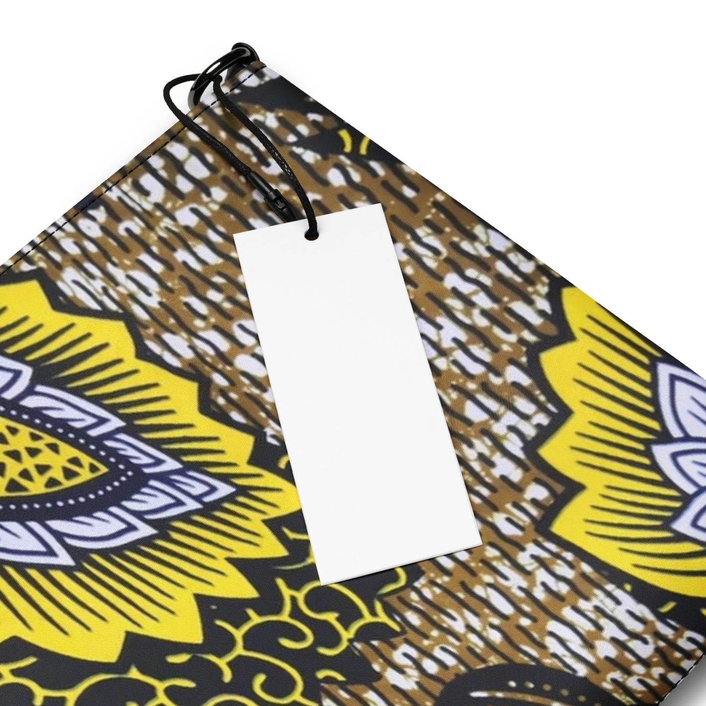 Yellow Brown Ankara Crossbody Bag