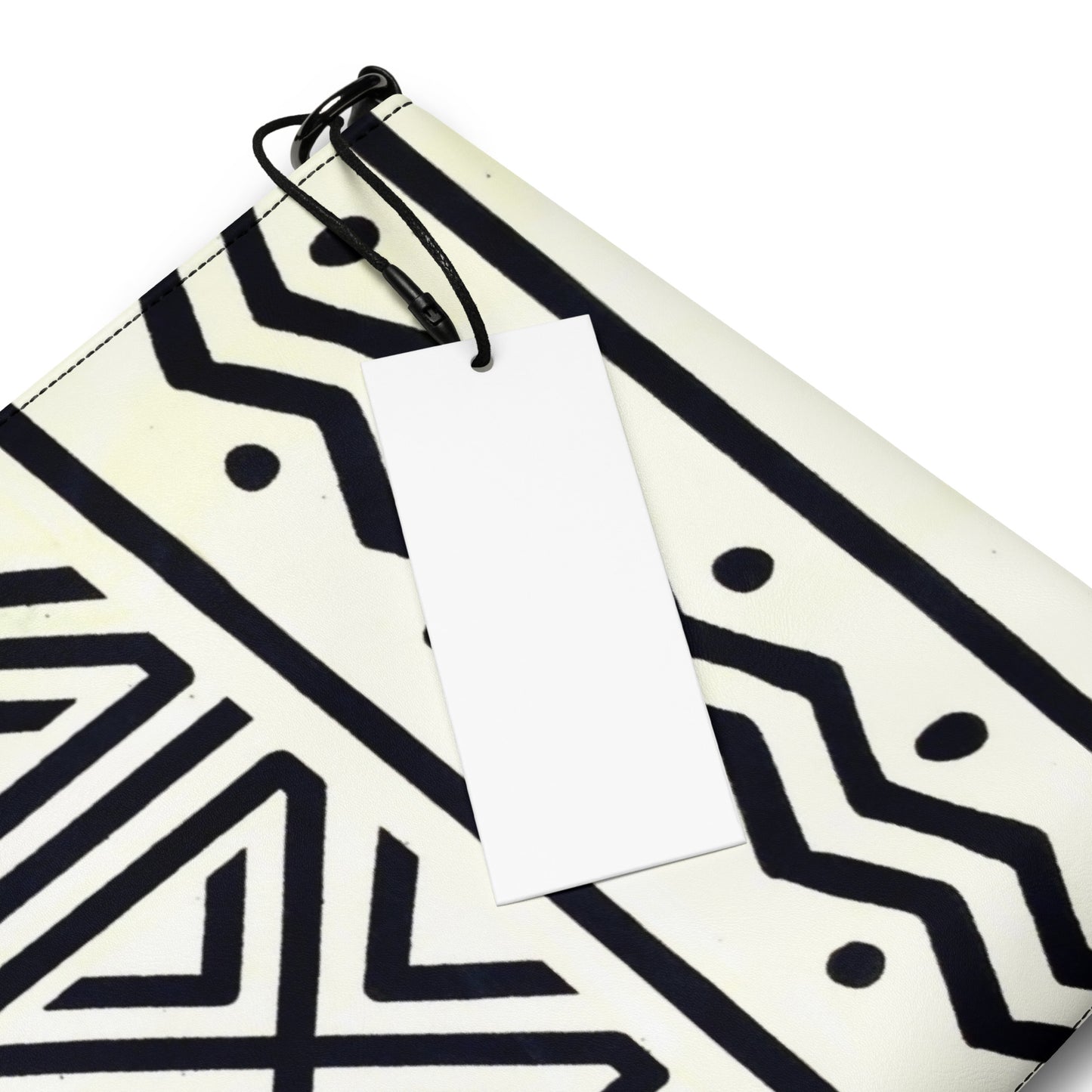 Black & White Bogolan Ankara Crossbody Bag