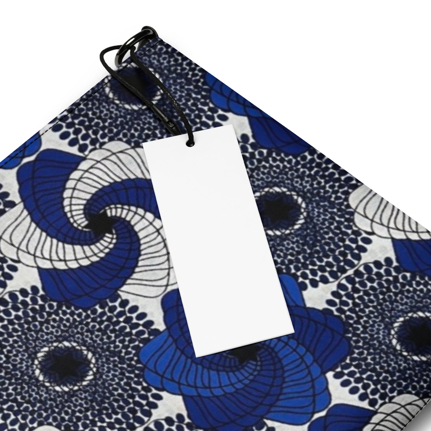 Blue White Black Mandela Ankara Crossbody Bag