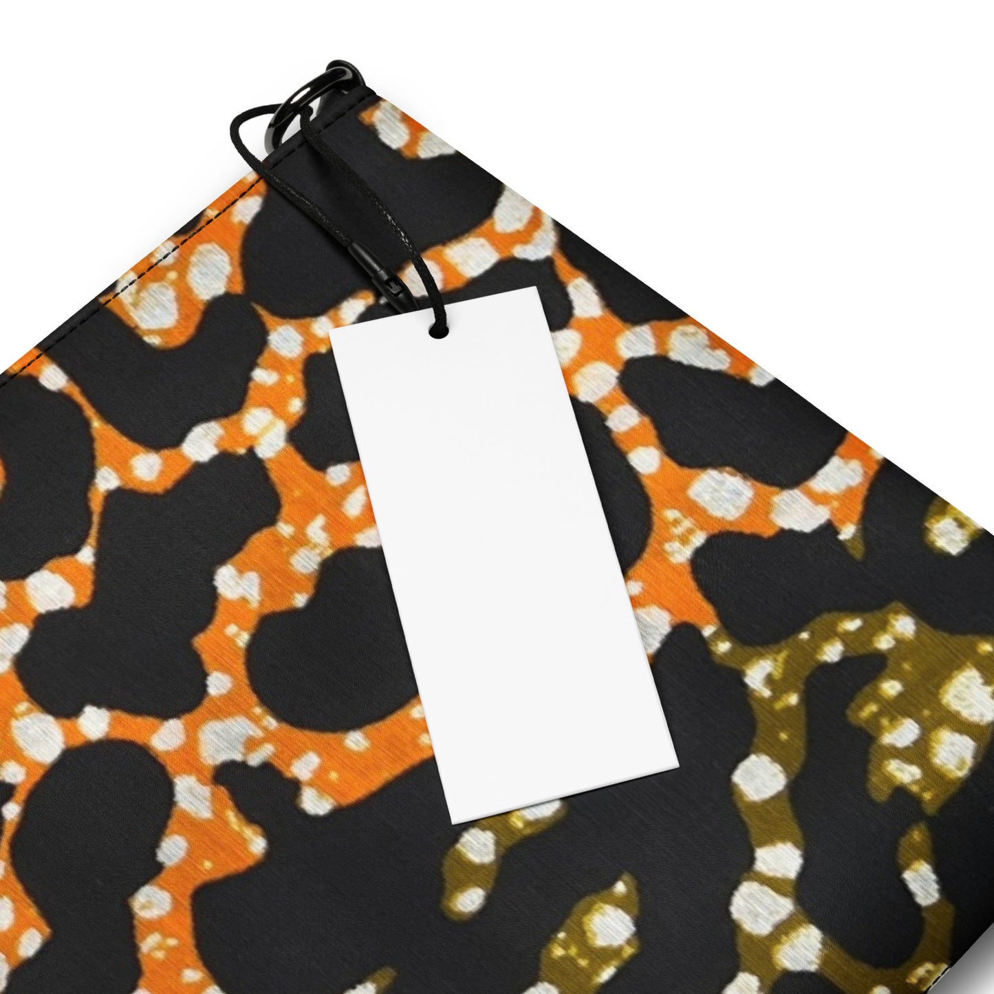 Green Orange Leopard Ankara Crossbody Bag