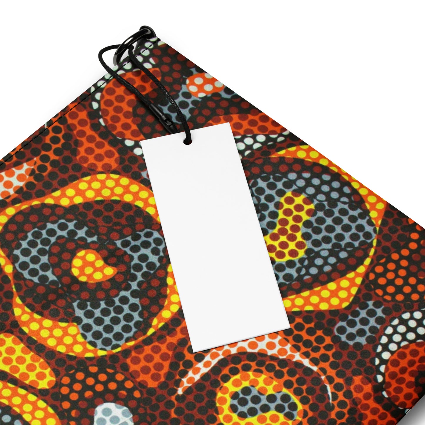 Multicoloured Orange Abstract Ankara Crossbody Bag