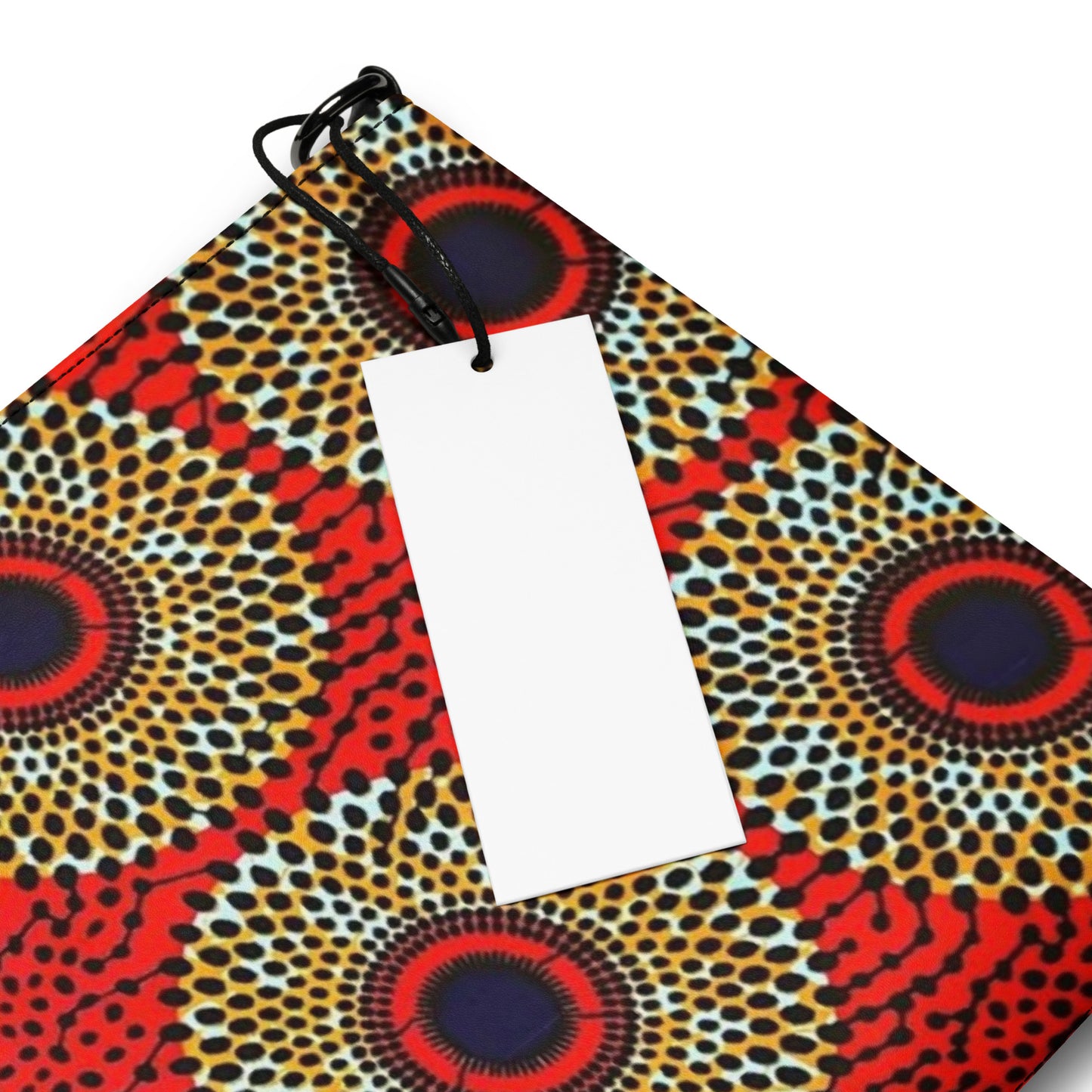 Orange Mandela Ankara Crossbody Bag